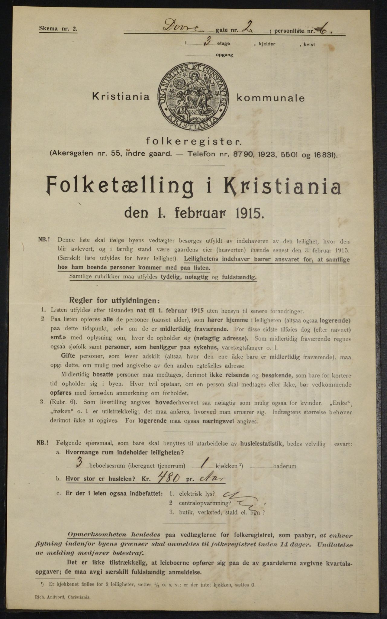 OBA, Kommunal folketelling 1.2.1915 for Kristiania, 1915, s. 16039