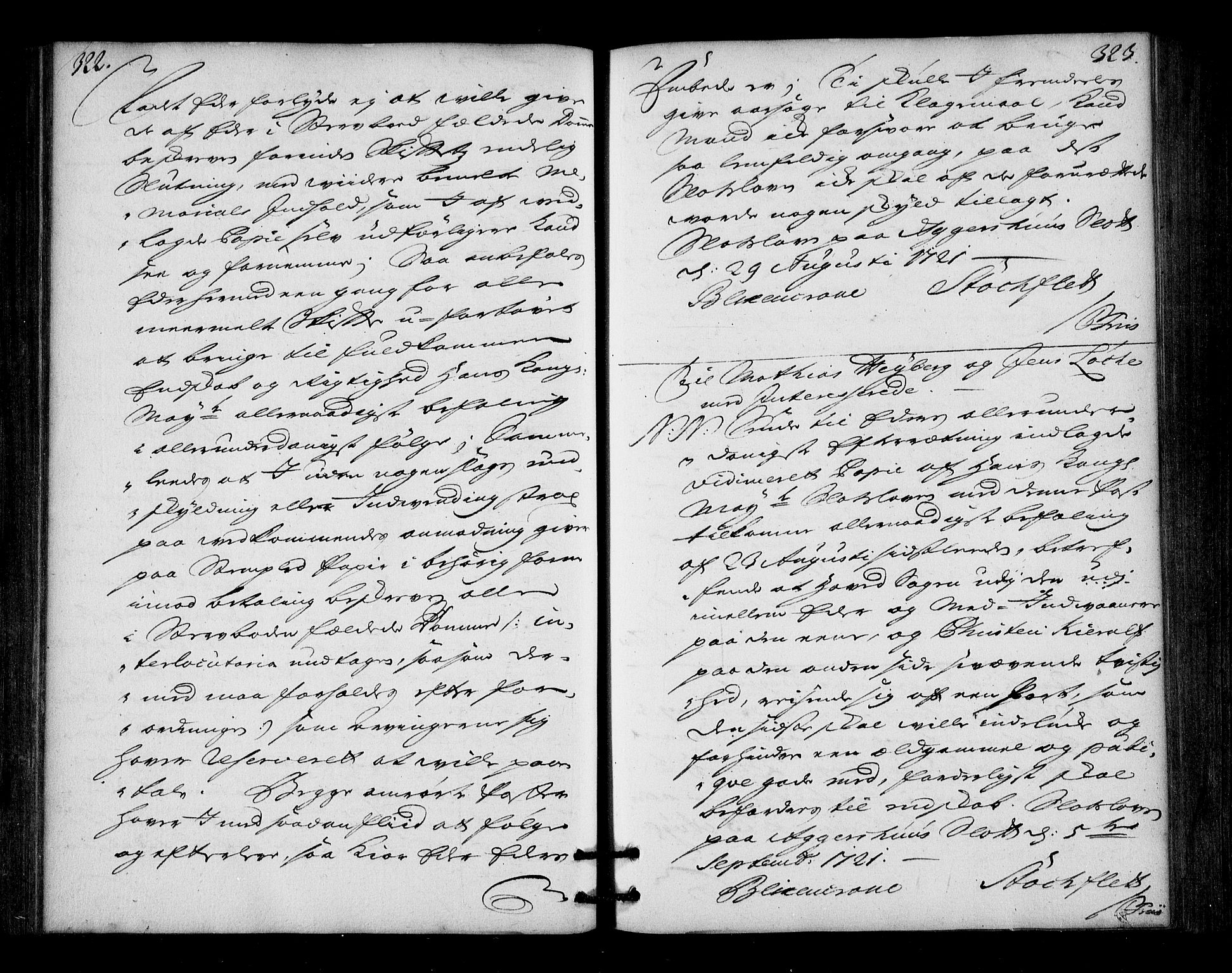Stattholderembetet 1572-1771, AV/RA-EA-2870/Bd/L0013: Ordreprotokoll, 1720-1722, s. 322-323