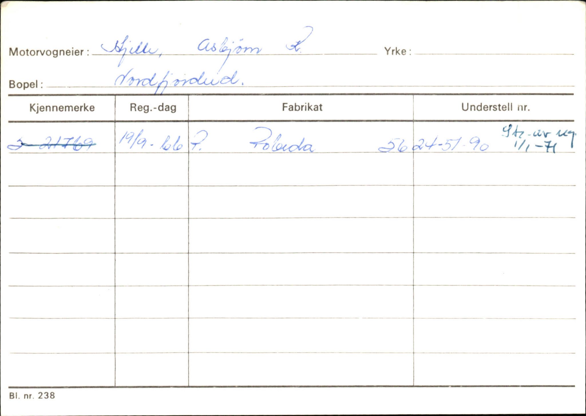 Statens vegvesen, Sogn og Fjordane vegkontor, AV/SAB-A-5301/4/F/L0129: Eigarregistrer Eid A-S, 1945-1975, s. 905