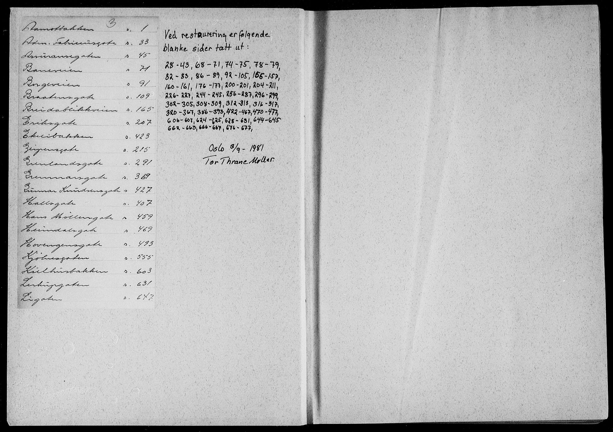 Gjerpen sorenskriveri, SAKO/A-216/G/Gb/Gbc/L0003: Panteregister nr. III 3