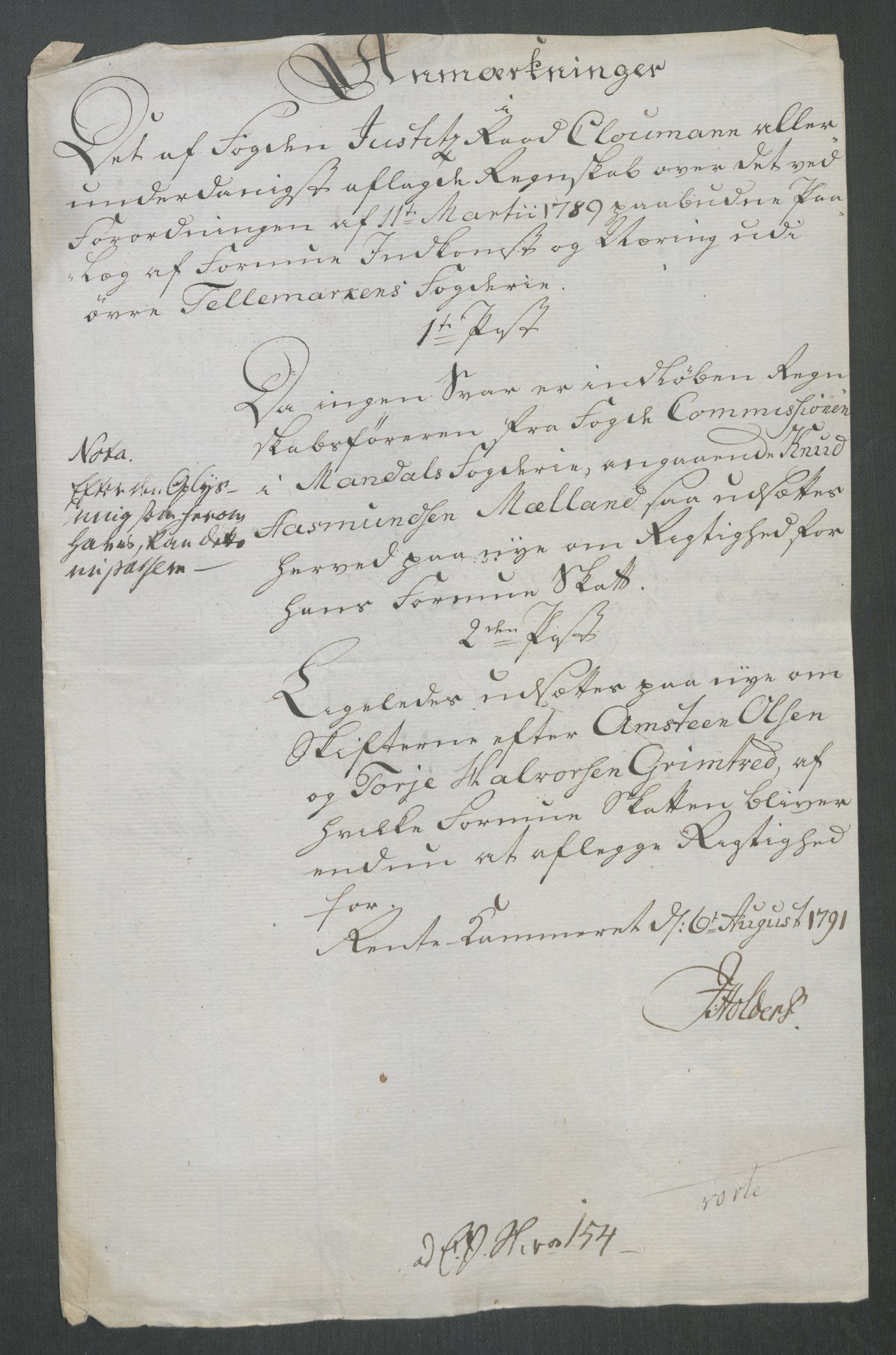Rentekammeret inntil 1814, Reviderte regnskaper, Mindre regnskaper, RA/EA-4068/Rf/Rfe/L0062: Øvre Romerike fogderi, Øvre Telemark fogderi, 1789, s. 363