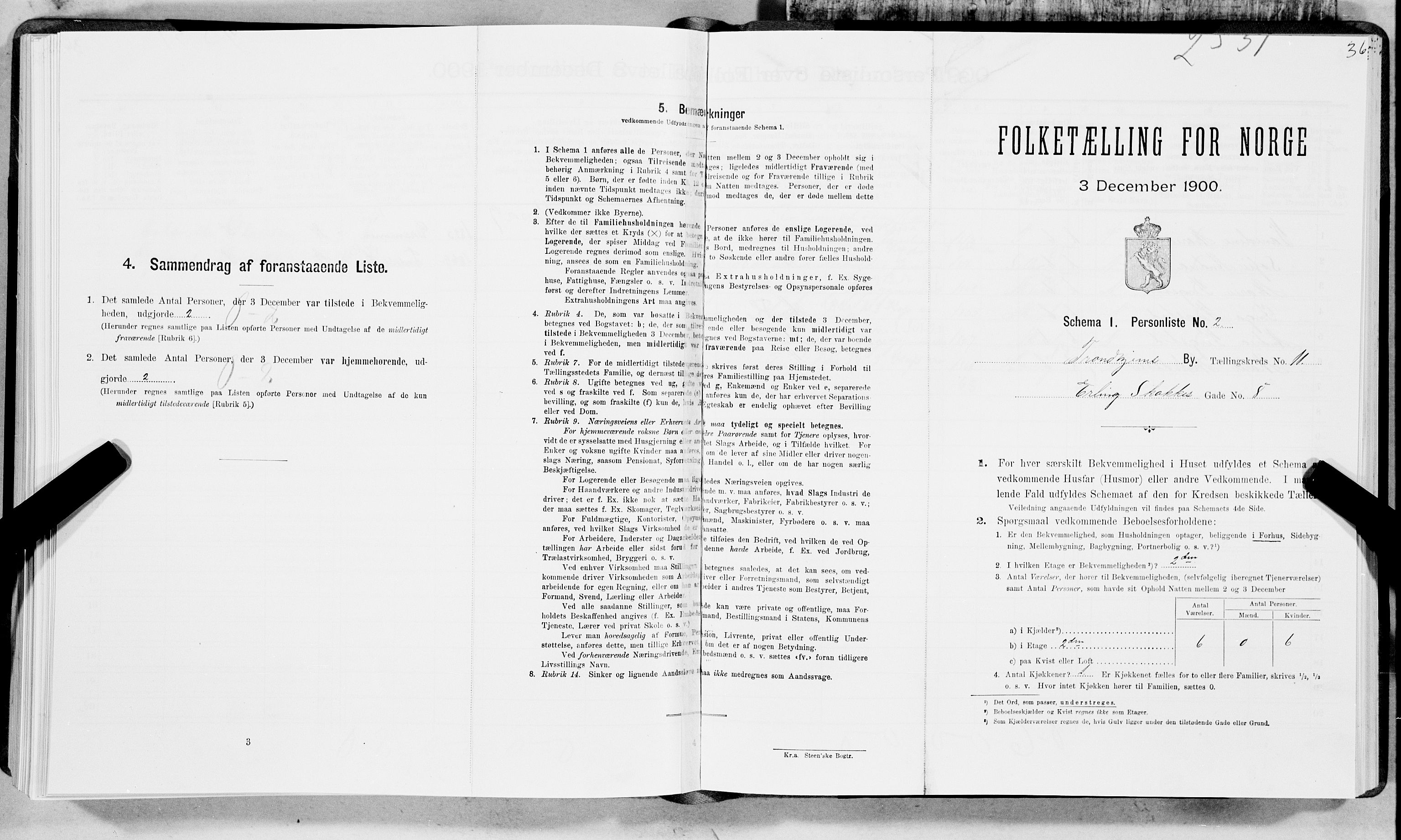SAT, Folketelling 1900 for 1601 Trondheim kjøpstad, 1900, s. 1850