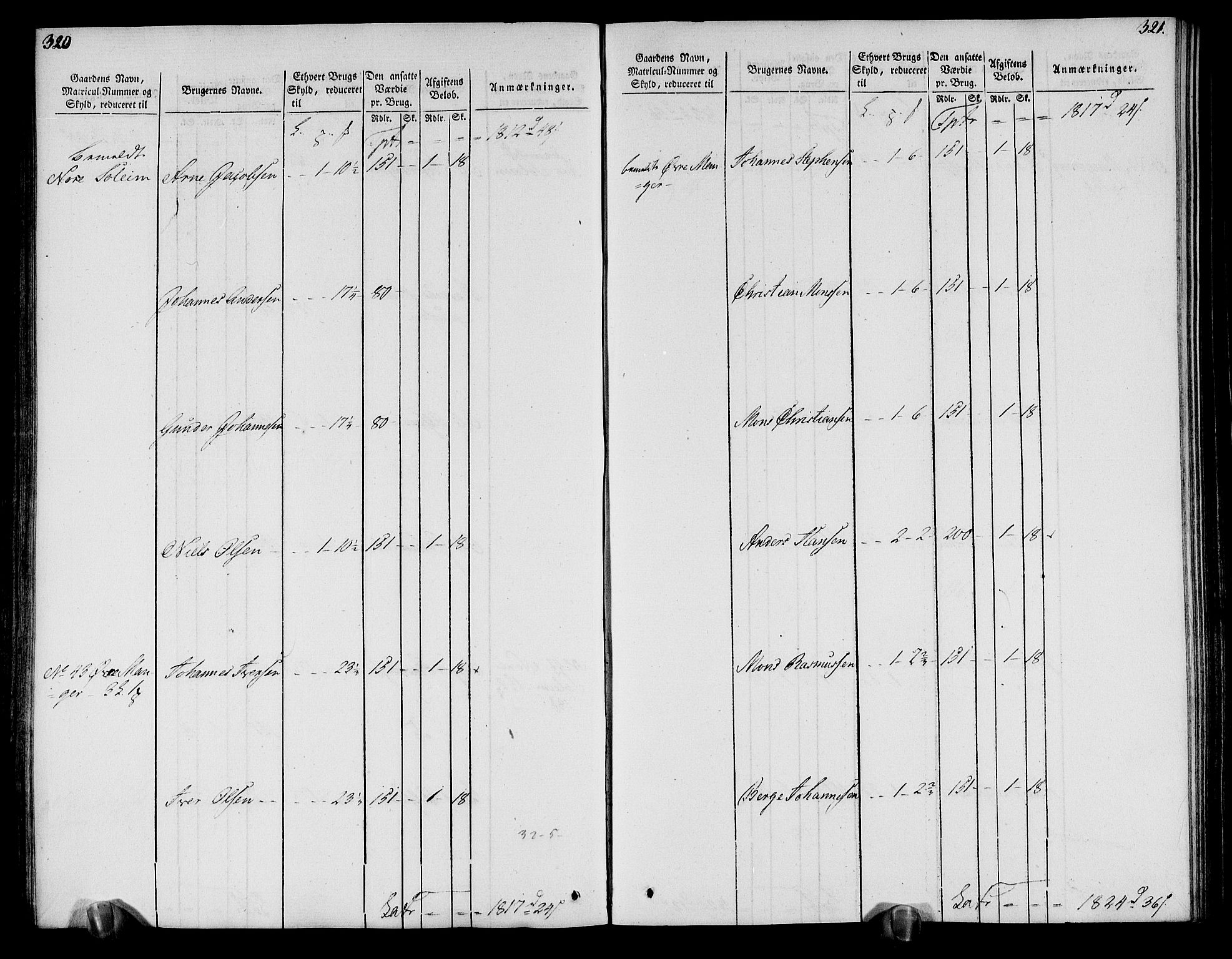 Rentekammeret inntil 1814, Realistisk ordnet avdeling, AV/RA-EA-4070/N/Ne/Nea/L0113: Nordhordland og Voss fogderi. Oppebørselsregister, 1803-1804, s. 167