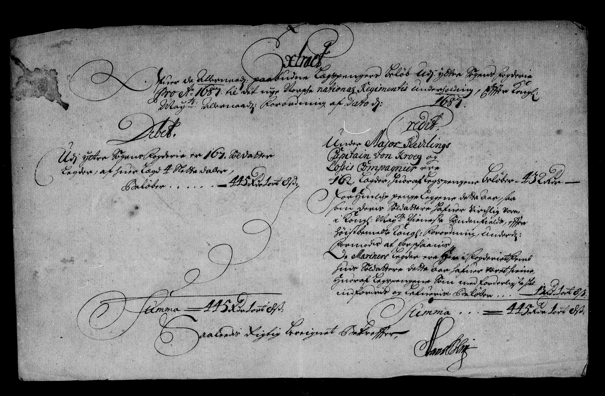Rentekammeret inntil 1814, Reviderte regnskaper, Stiftamtstueregnskaper, Bergen stiftamt, AV/RA-EA-6043/R/Rc/L0085: Bergen stiftamt, 1685-1687
