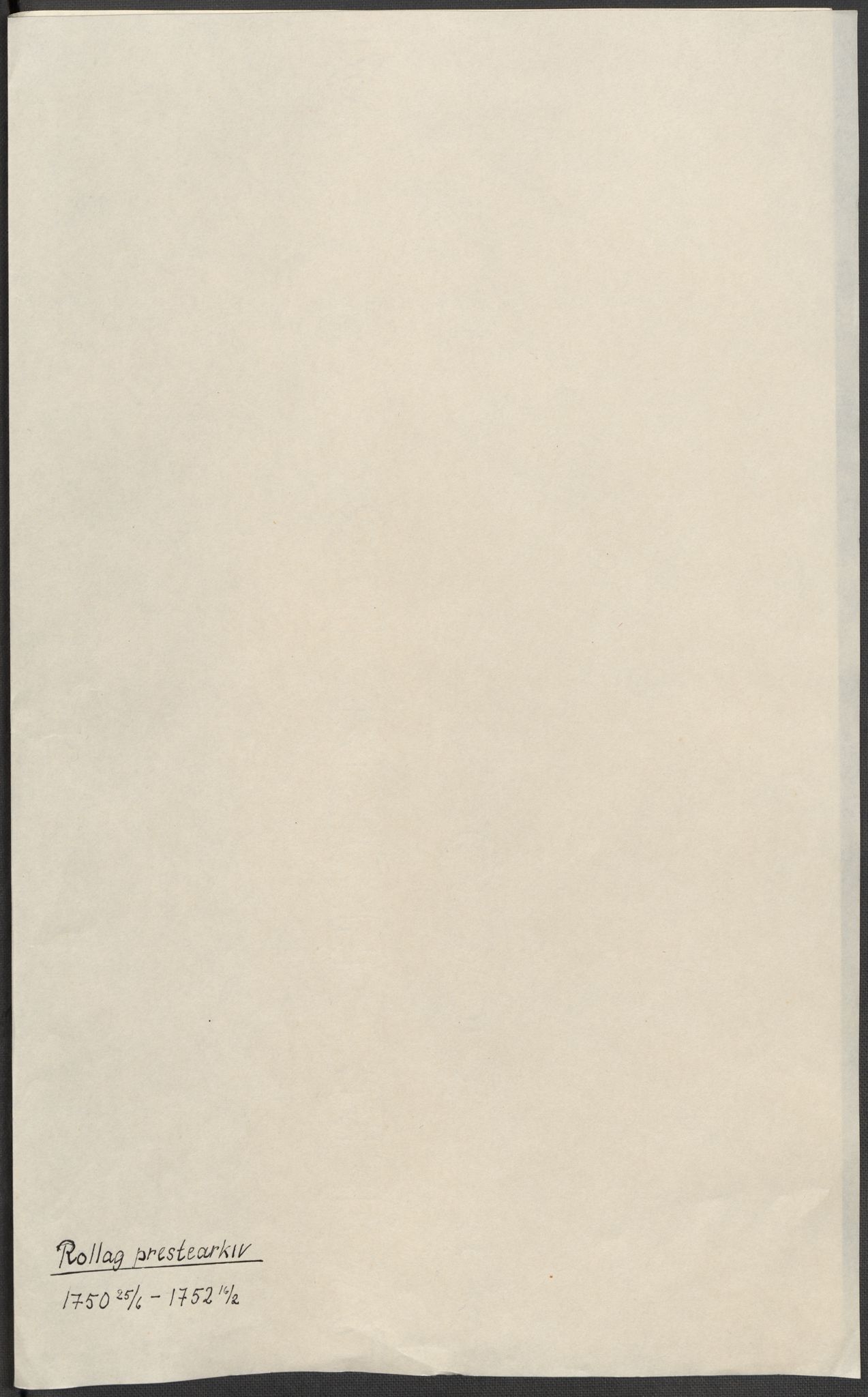 Riksarkivets diplomsamling, AV/RA-EA-5965/F15/L0017: Prestearkiv - Buskerud, 1553-1760, s. 75