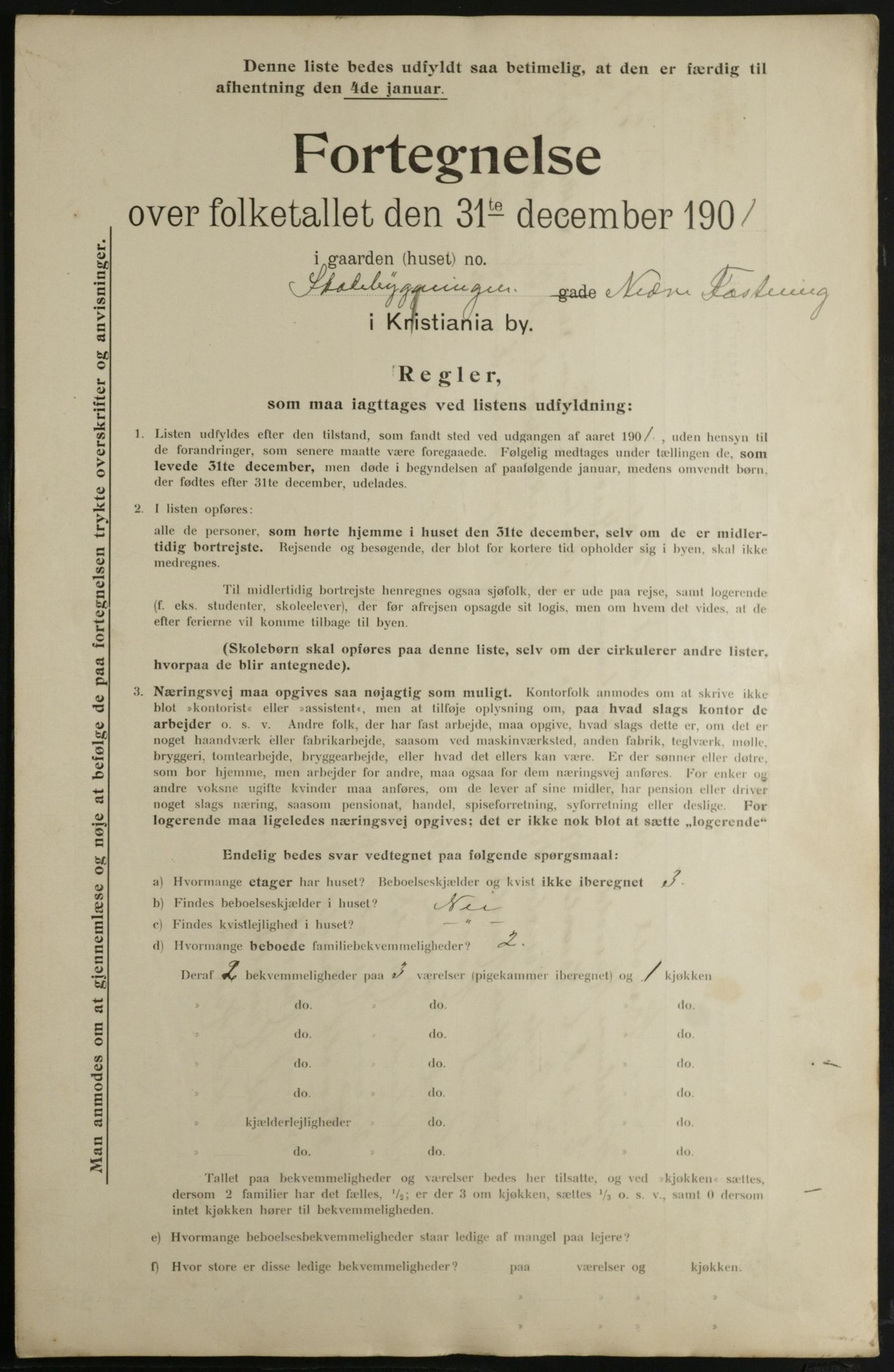 OBA, Kommunal folketelling 31.12.1901 for Kristiania kjøpstad, 1901, s. 165