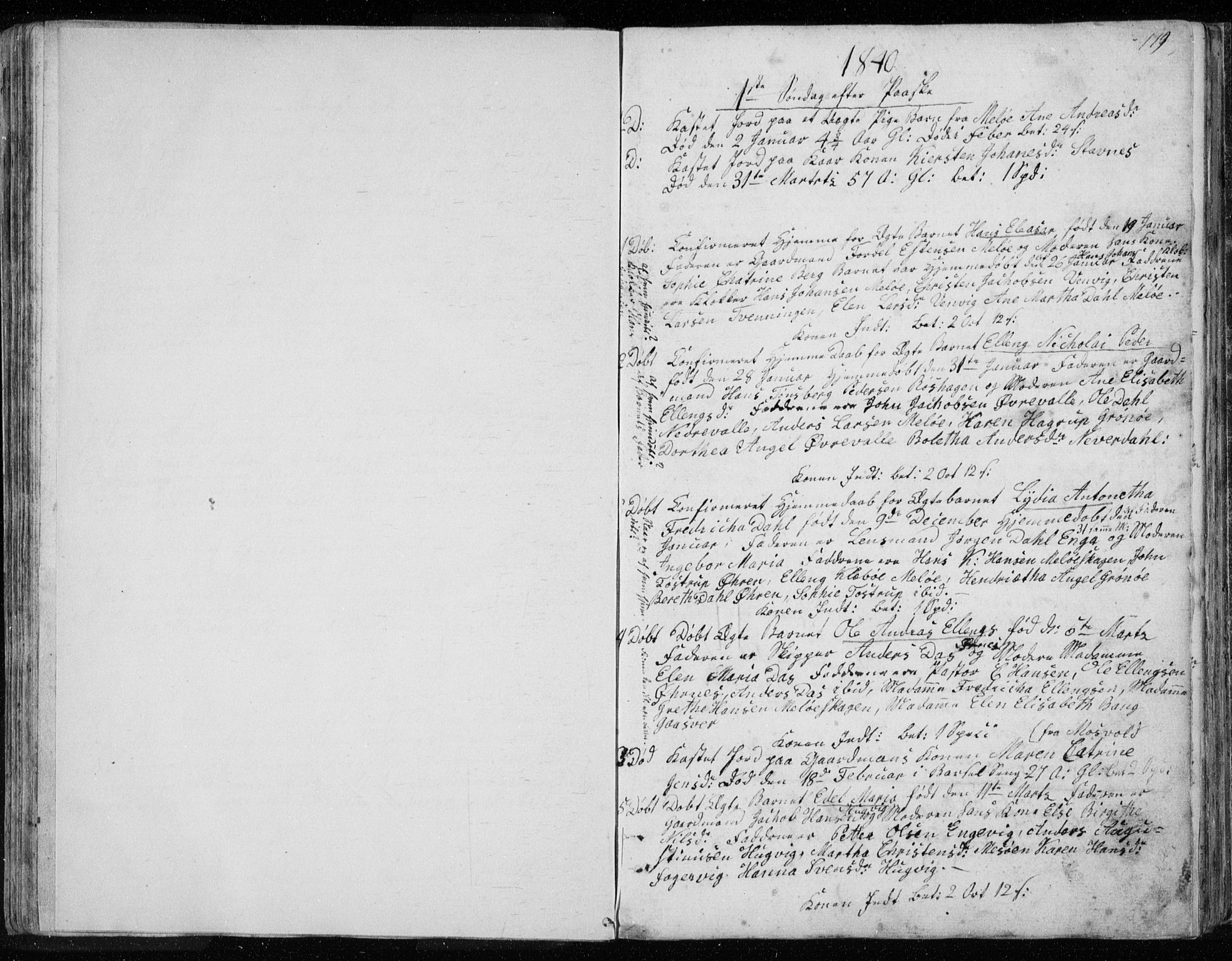 Ministerialprotokoller, klokkerbøker og fødselsregistre - Nordland, AV/SAT-A-1459/843/L0632: Klokkerbok nr. 843C01, 1833-1853, s. 118-119