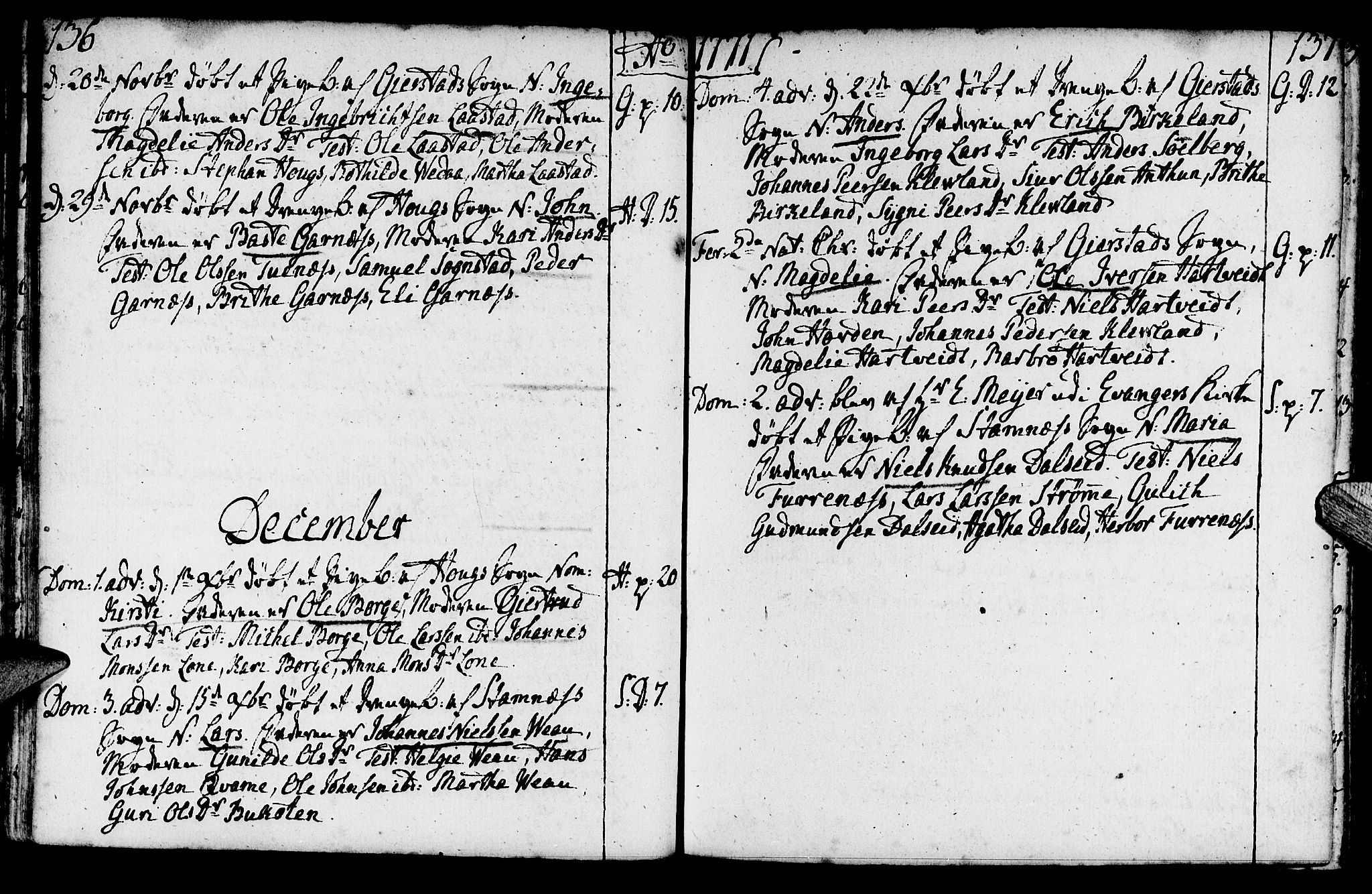 Haus sokneprestembete, SAB/A-75601/H/Haa: Ministerialbok nr. A 9, 1767-1781, s. 136-137