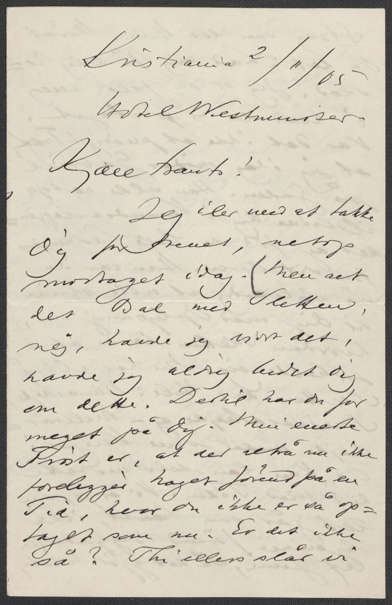 Beyer, Frants, AV/RA-PA-0132/F/L0001: Brev fra Edvard Grieg til Frantz Beyer og "En del optegnelser som kan tjene til kommentar til brevene" av Marie Beyer, 1872-1907, s. 820