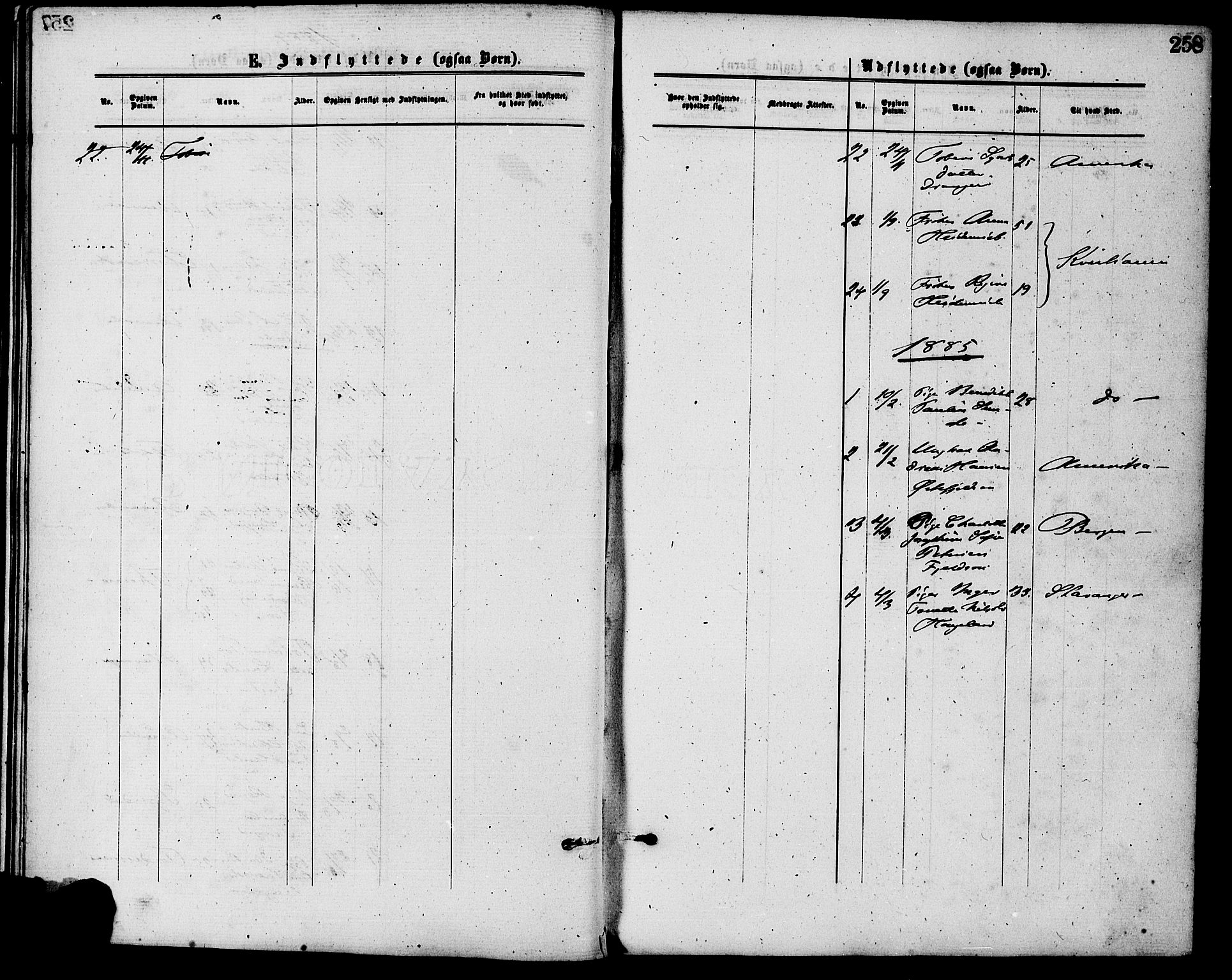 Flekkefjord sokneprestkontor, AV/SAK-1111-0012/F/Fa/Fac/L0007: Ministerialbok nr. A 7, 1875-1885, s. 258