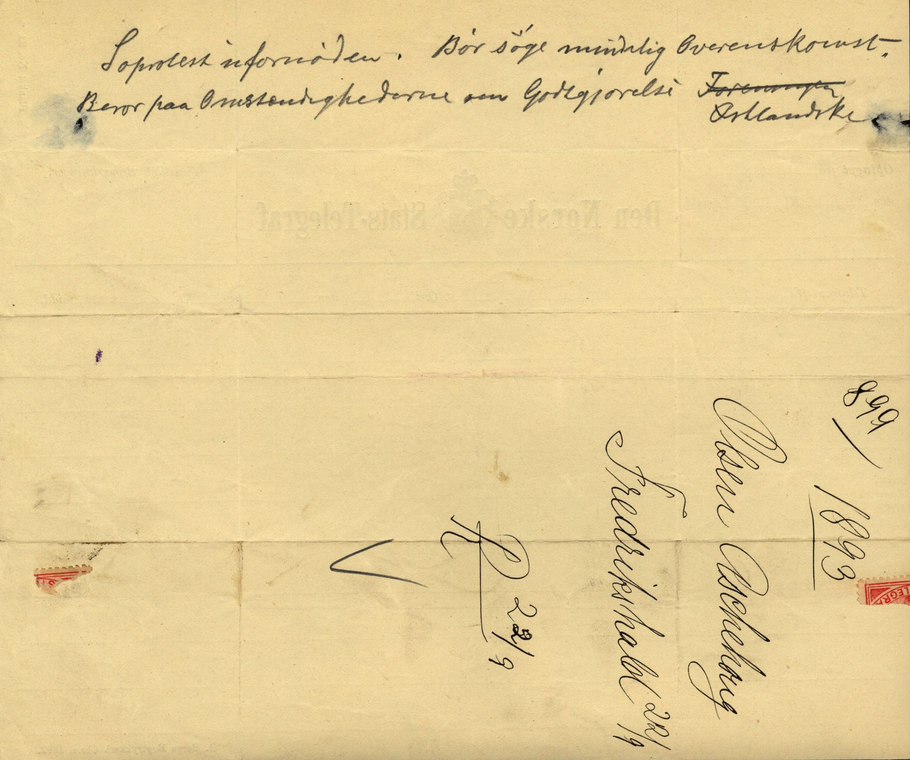 Pa 63 - Østlandske skibsassuranceforening, VEMU/A-1079/G/Ga/L0030/0004: Havaridokumenter / Riga, Punctum, Poseidon, Dovre, Bengal, Maitland, Orient, 1893, s. 46