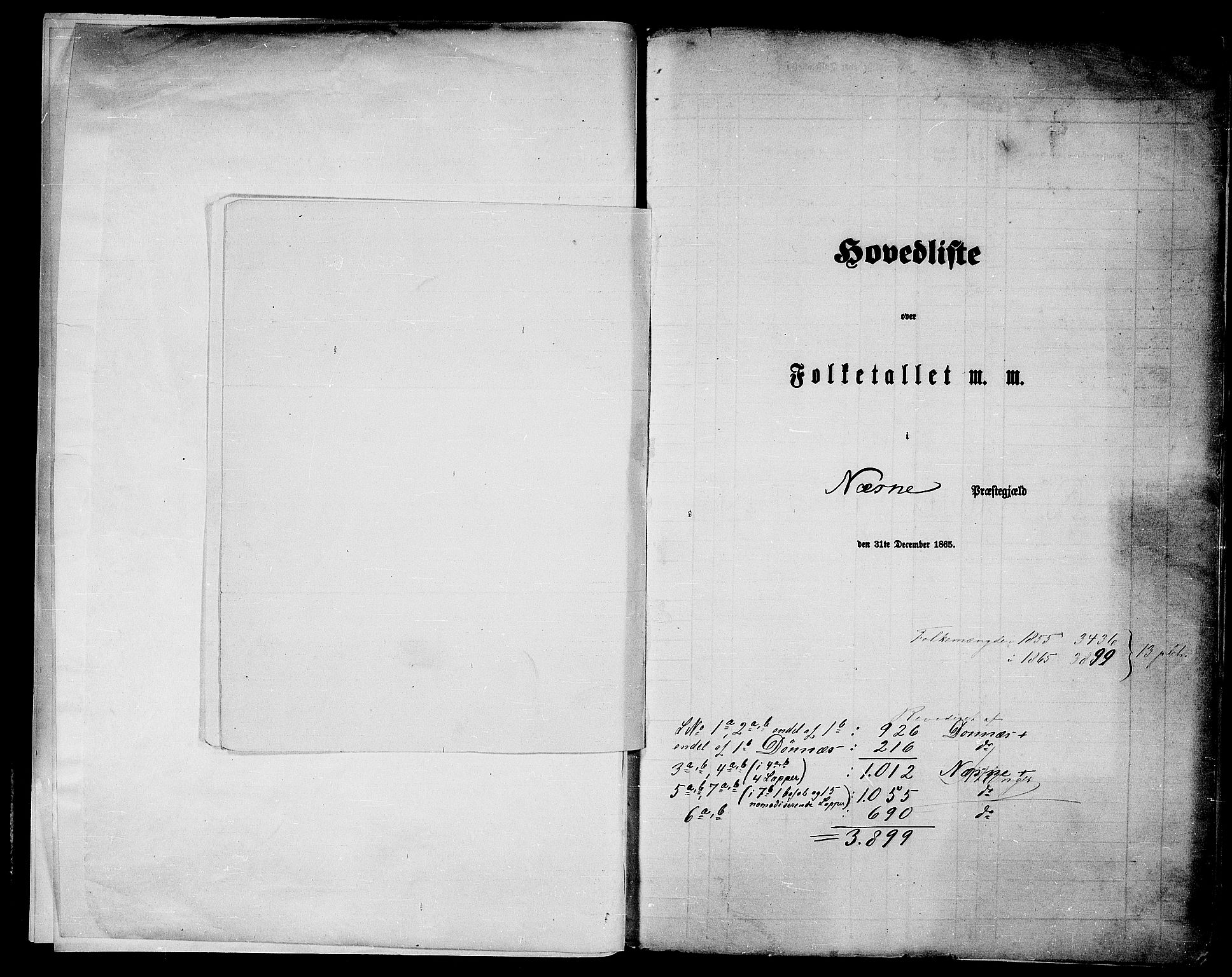 RA, Folketelling 1865 for 1828P Nesna prestegjeld, 1865, s. 6