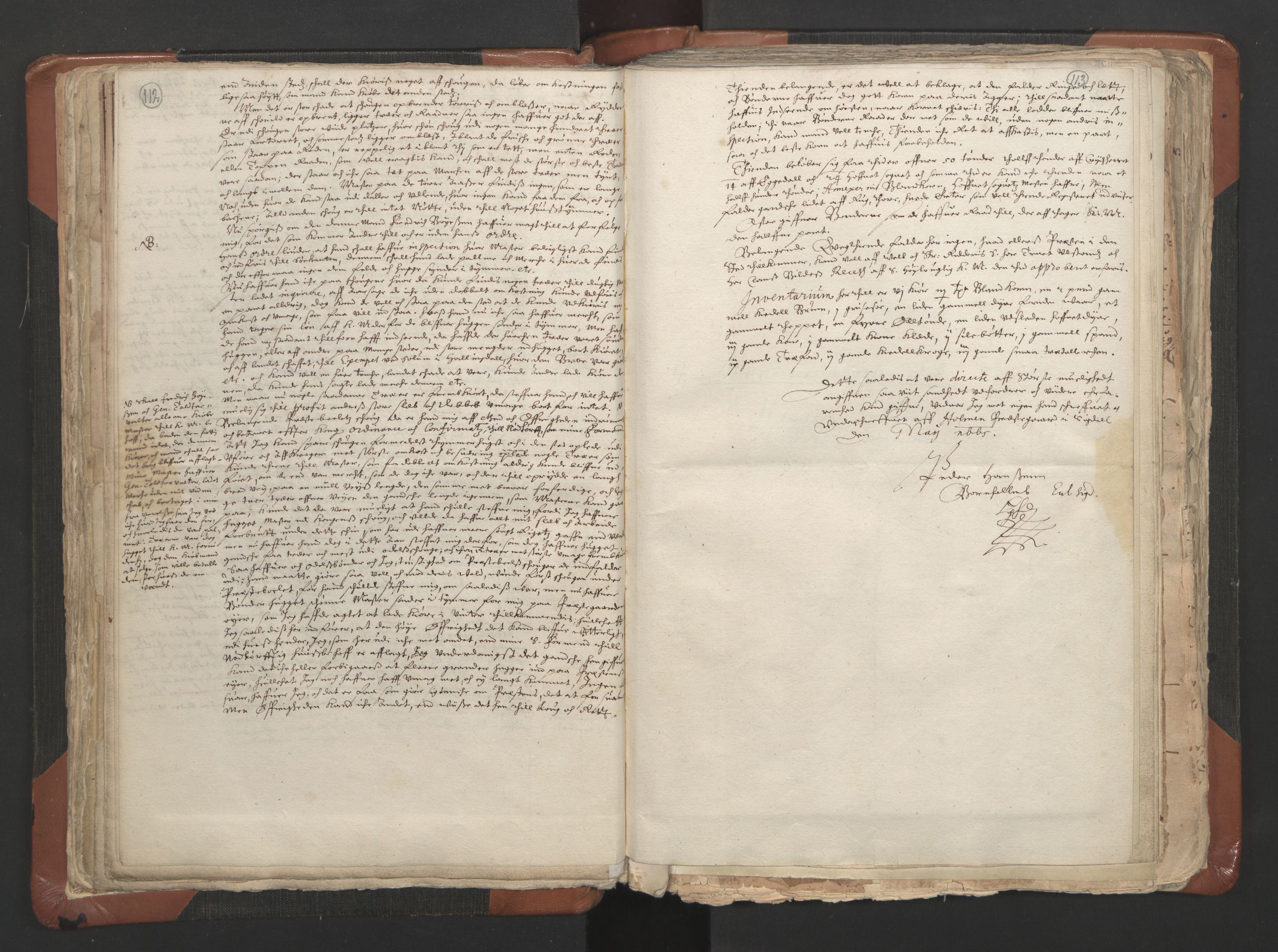 RA, Sogneprestenes manntall 1664-1666, nr. 9: Bragernes prosti, 1664-1666, s. 112-113