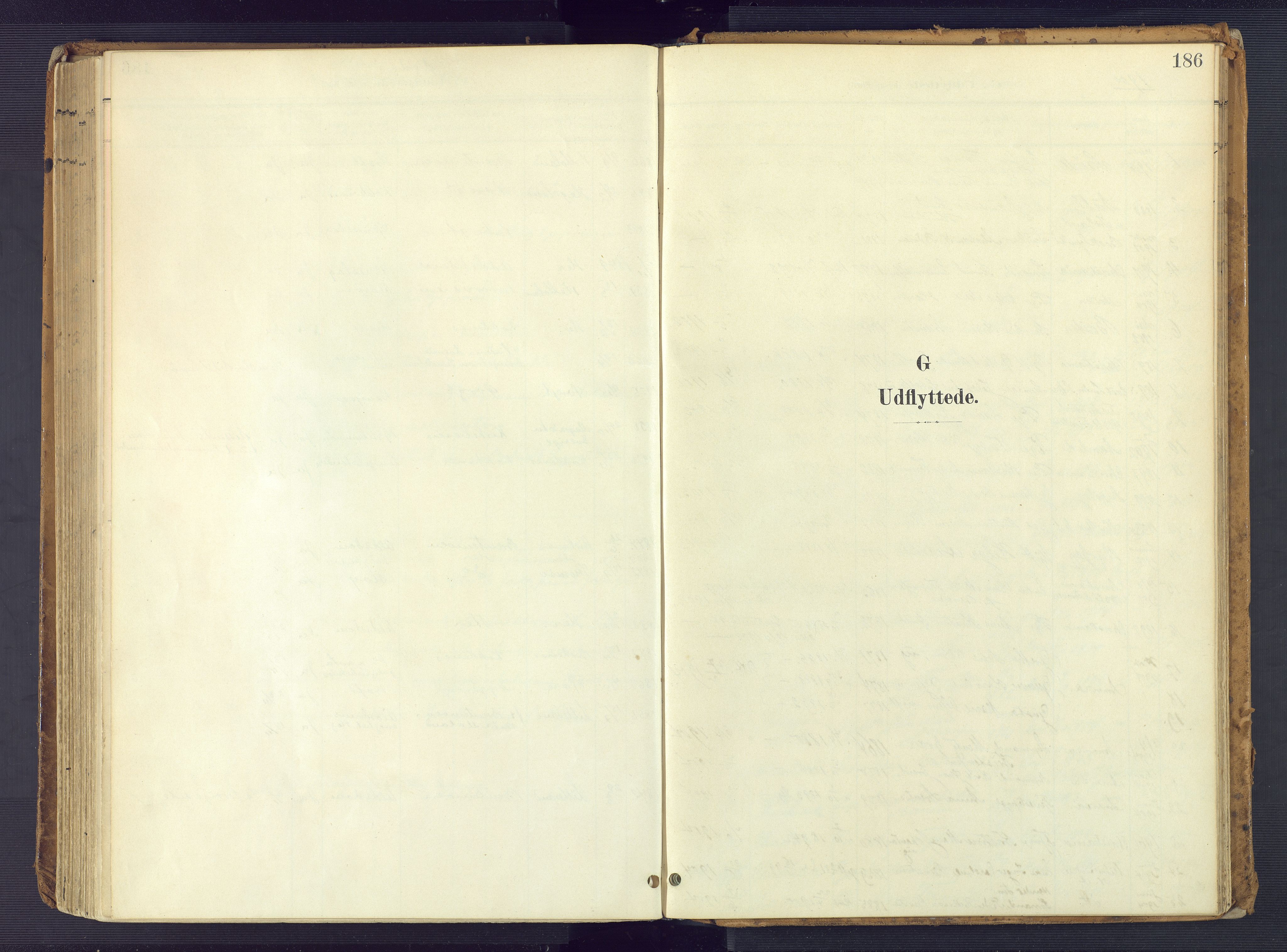 Vestre Moland sokneprestkontor, SAK/1111-0046/F/Fa/Faa/L0002: Ministerialbok nr. A 2, 1900-1926, s. 186