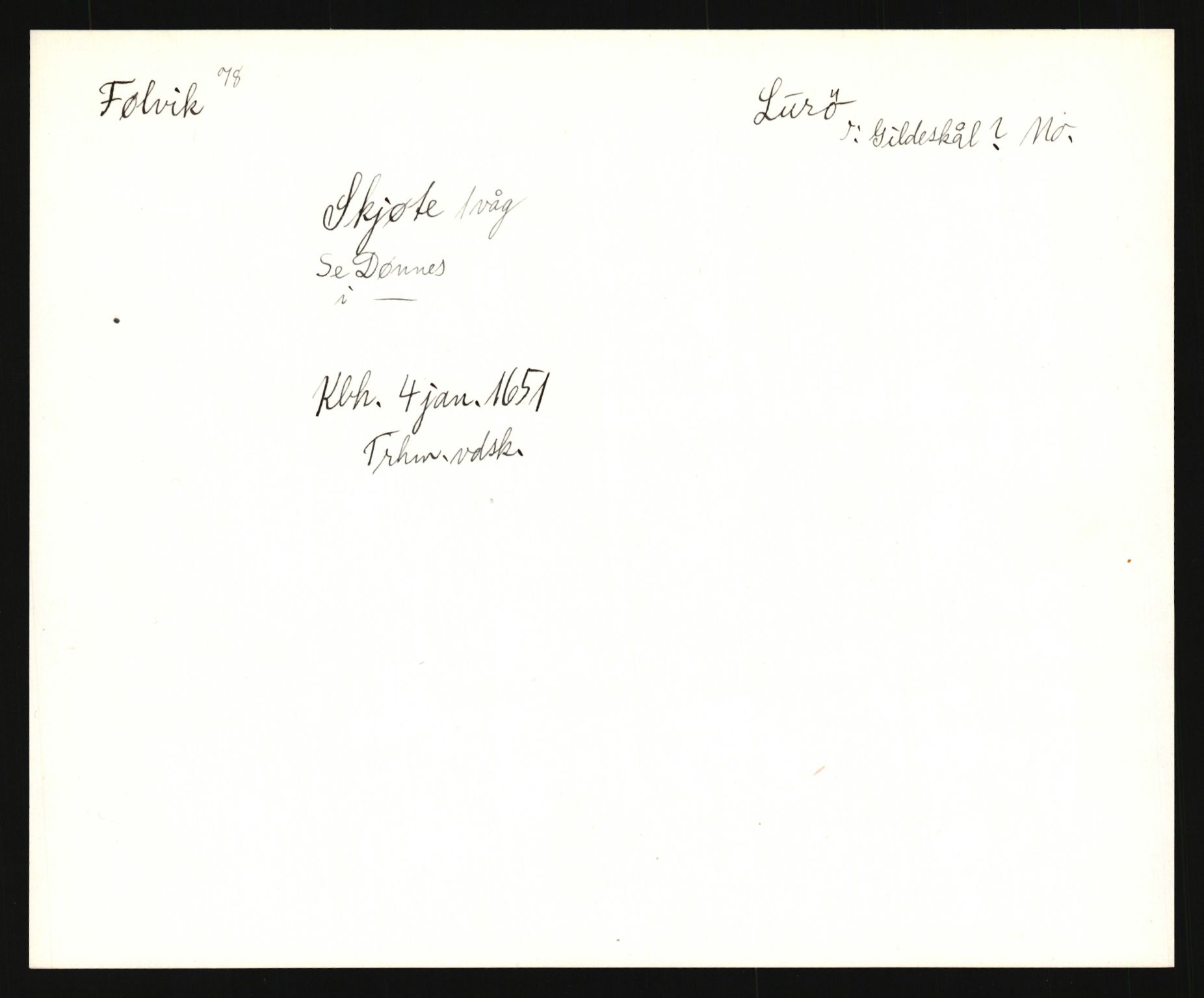 Riksarkivets diplomsamling, AV/RA-EA-5965/F35/F35e/L0034: Registreringssedler Nordland, Troms og ikke stedfestede ("uplasserte") sedler, 1400-1700, s. 235