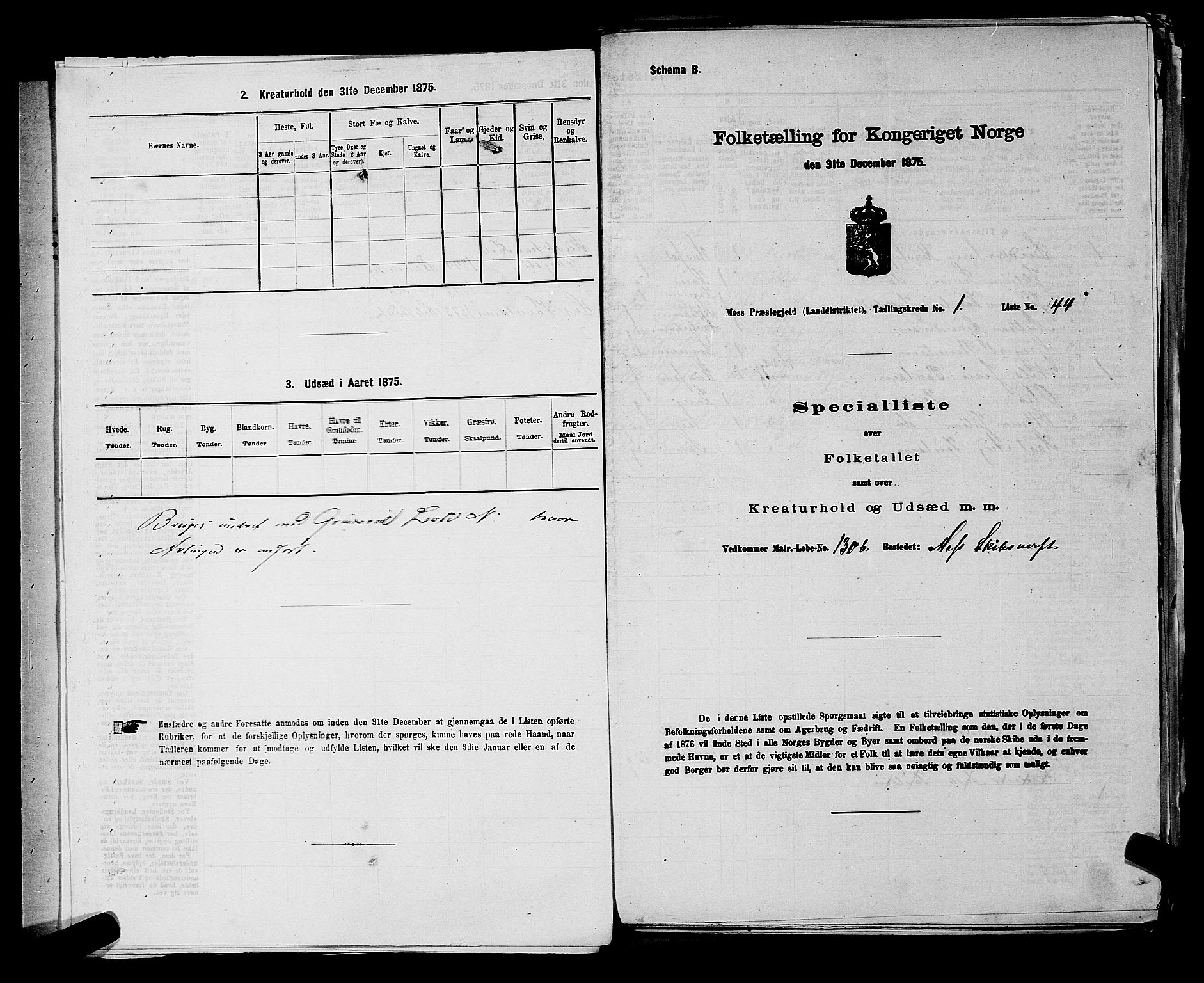 RA, Folketelling 1875 for 0194L Moss prestegjeld, Moss landsokn, 1875, s. 26