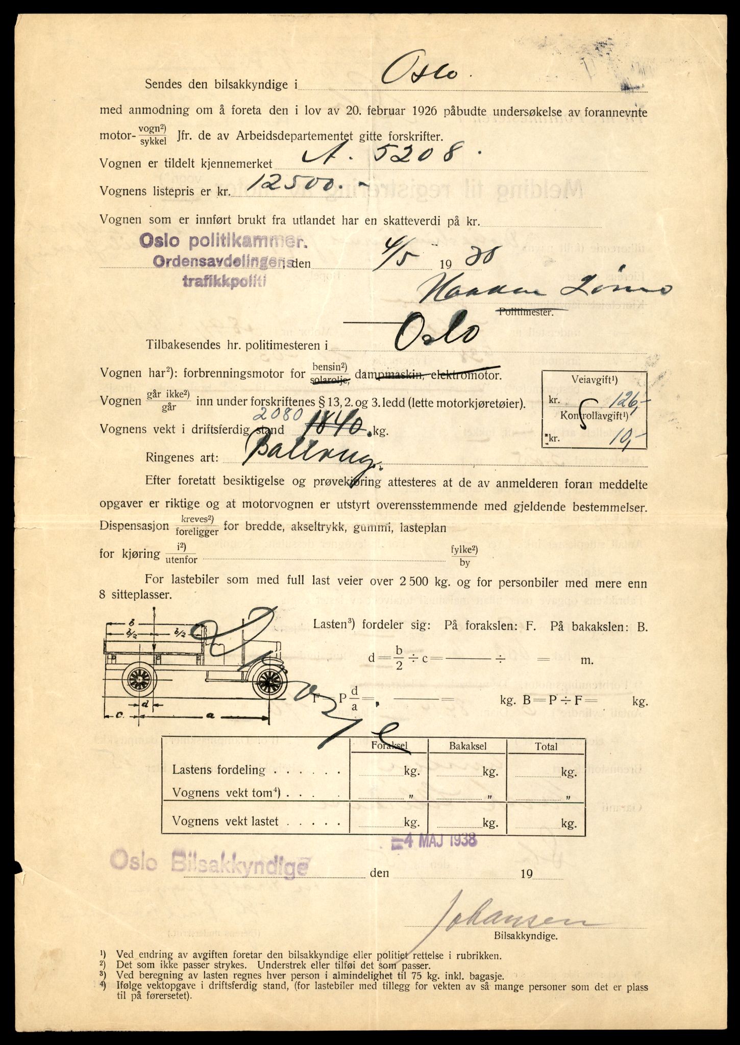 Møre og Romsdal vegkontor - Ålesund trafikkstasjon, SAT/A-4099/F/Fe/L0008: Registreringskort for kjøretøy T 747 - T 894, 1927-1998, s. 2839