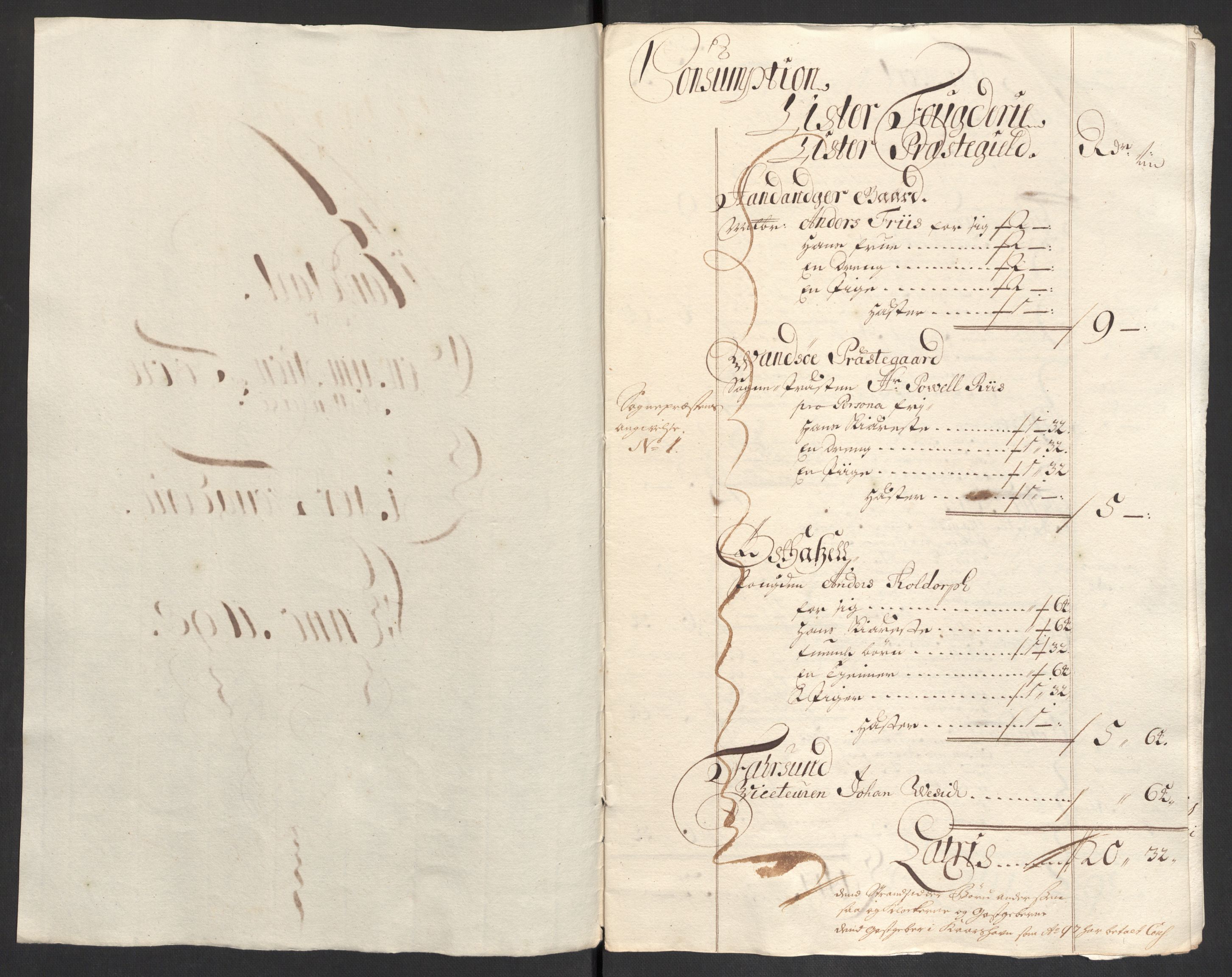 Rentekammeret inntil 1814, Reviderte regnskaper, Fogderegnskap, RA/EA-4092/R43/L2547: Fogderegnskap Lista og Mandal, 1698-1699, s. 38