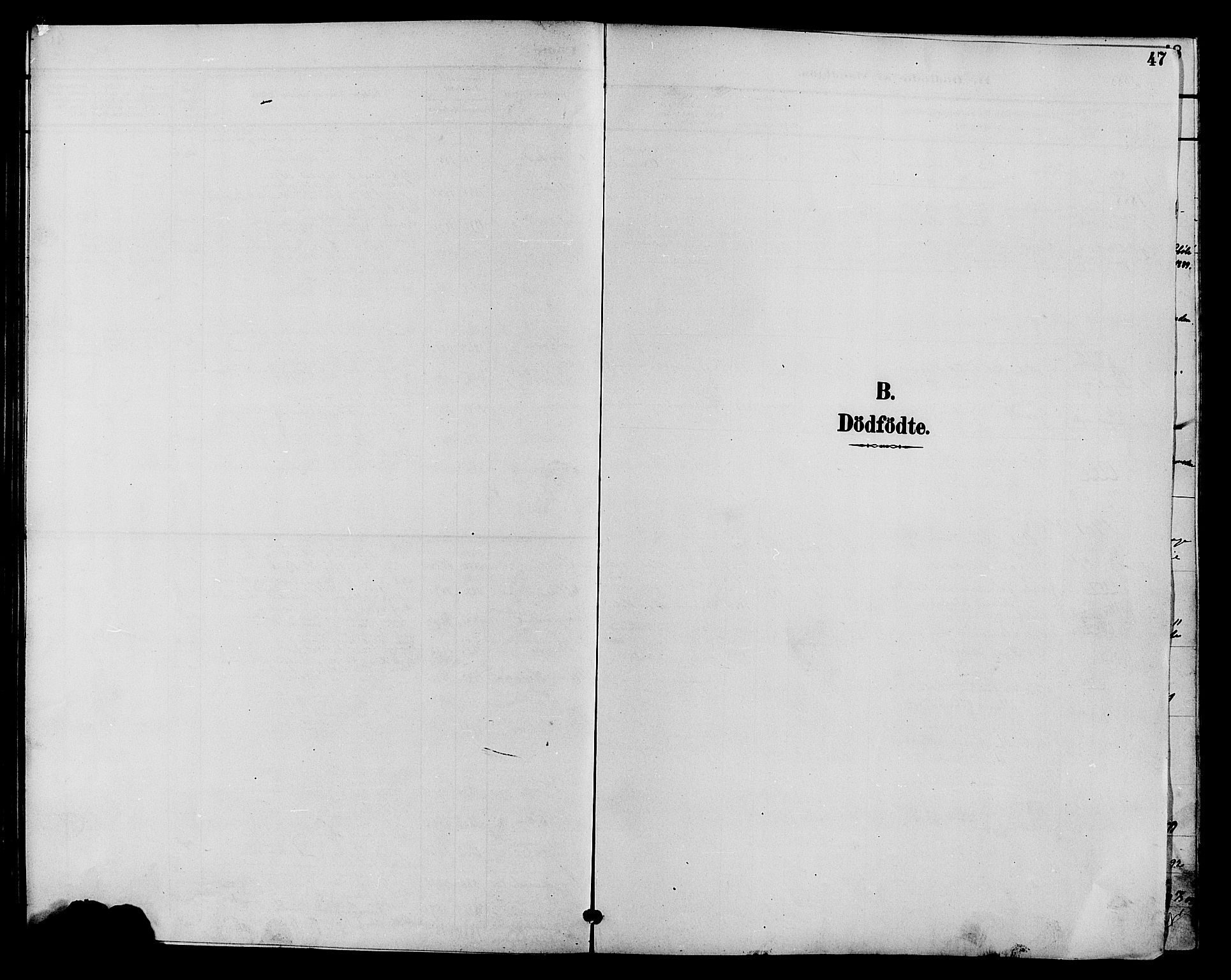Øystre Slidre prestekontor, SAH/PREST-138/H/Ha/Hab/L0004: Klokkerbok nr. 4, 1887-1907, s. 47