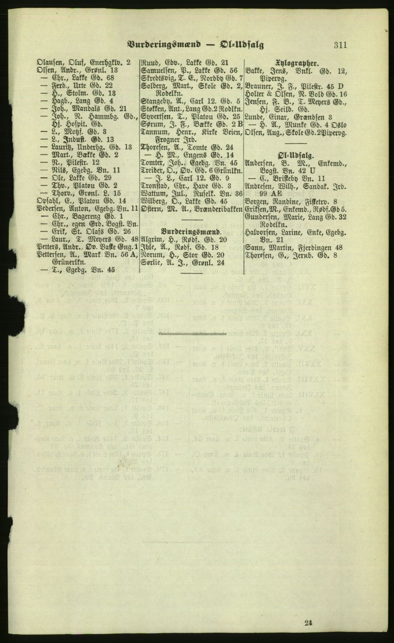 Kristiania/Oslo adressebok, PUBL/-, 1879, s. 311