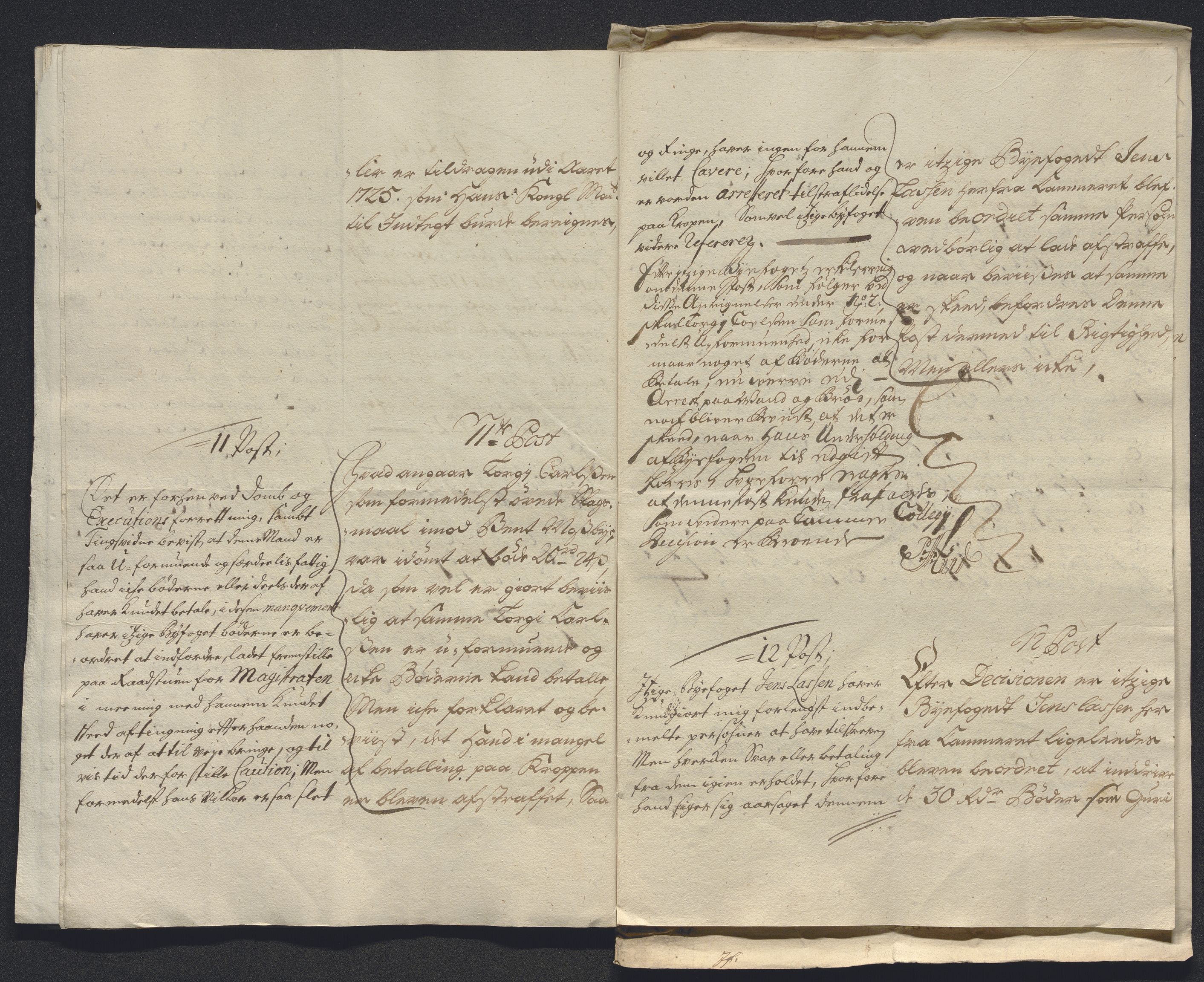 Rentekammeret inntil 1814, Reviderte regnskaper, Byregnskaper, AV/RA-EA-4066/R/Rm/L0286: [M19] Sikt og sakefall, 1719-1727, s. 454