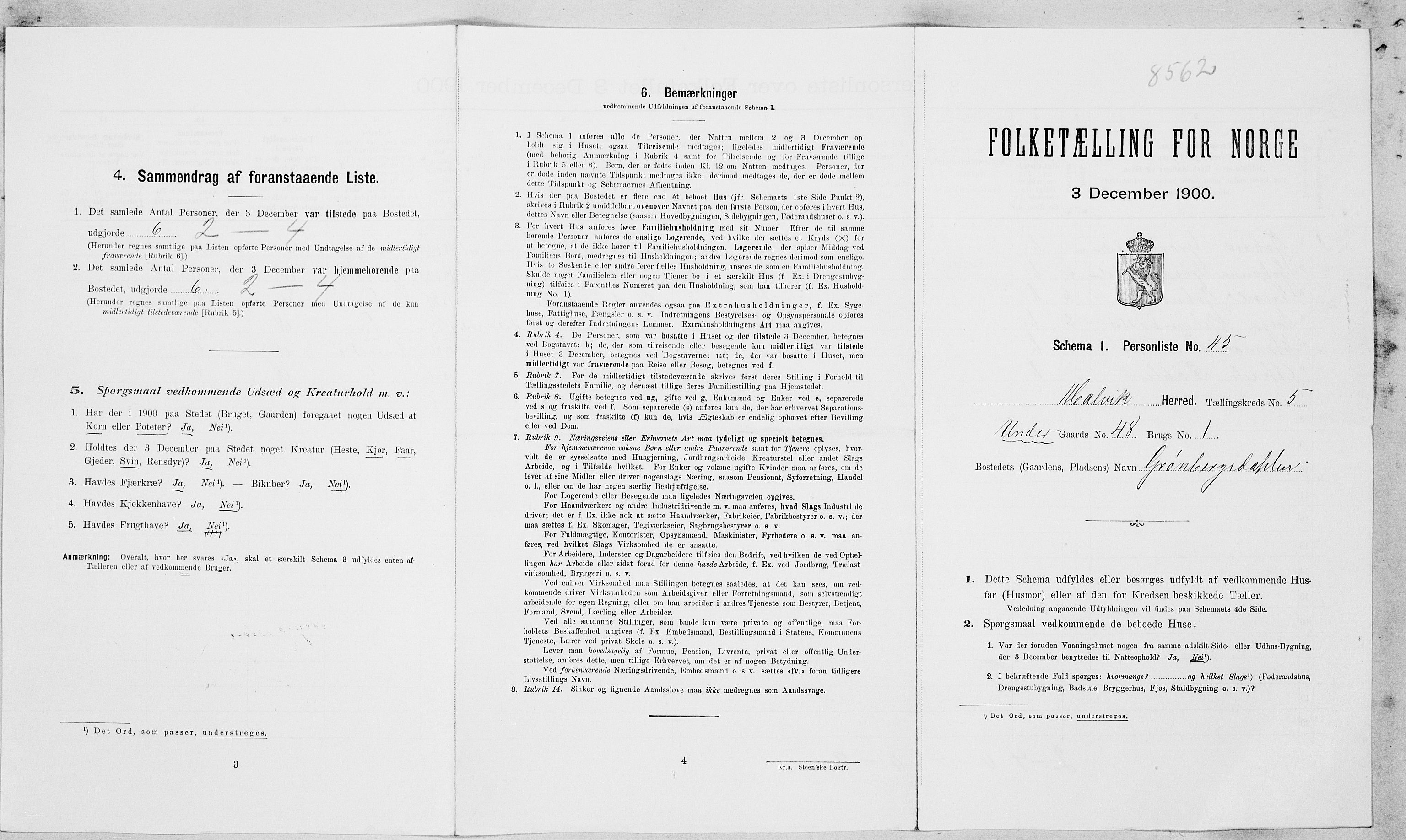 , Folketelling 1900 for 1663 Malvik herred, 1900, s. 469