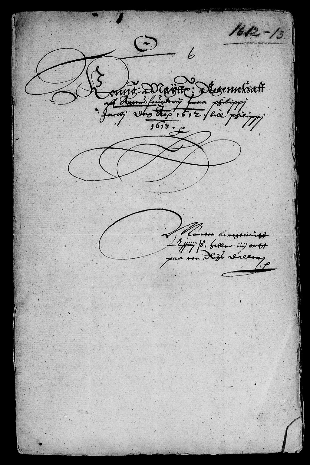 Rentekammeret inntil 1814, Reviderte regnskaper, Lensregnskaper, RA/EA-5023/R/Rb/Rba/L0030: Akershus len, 1612-1613