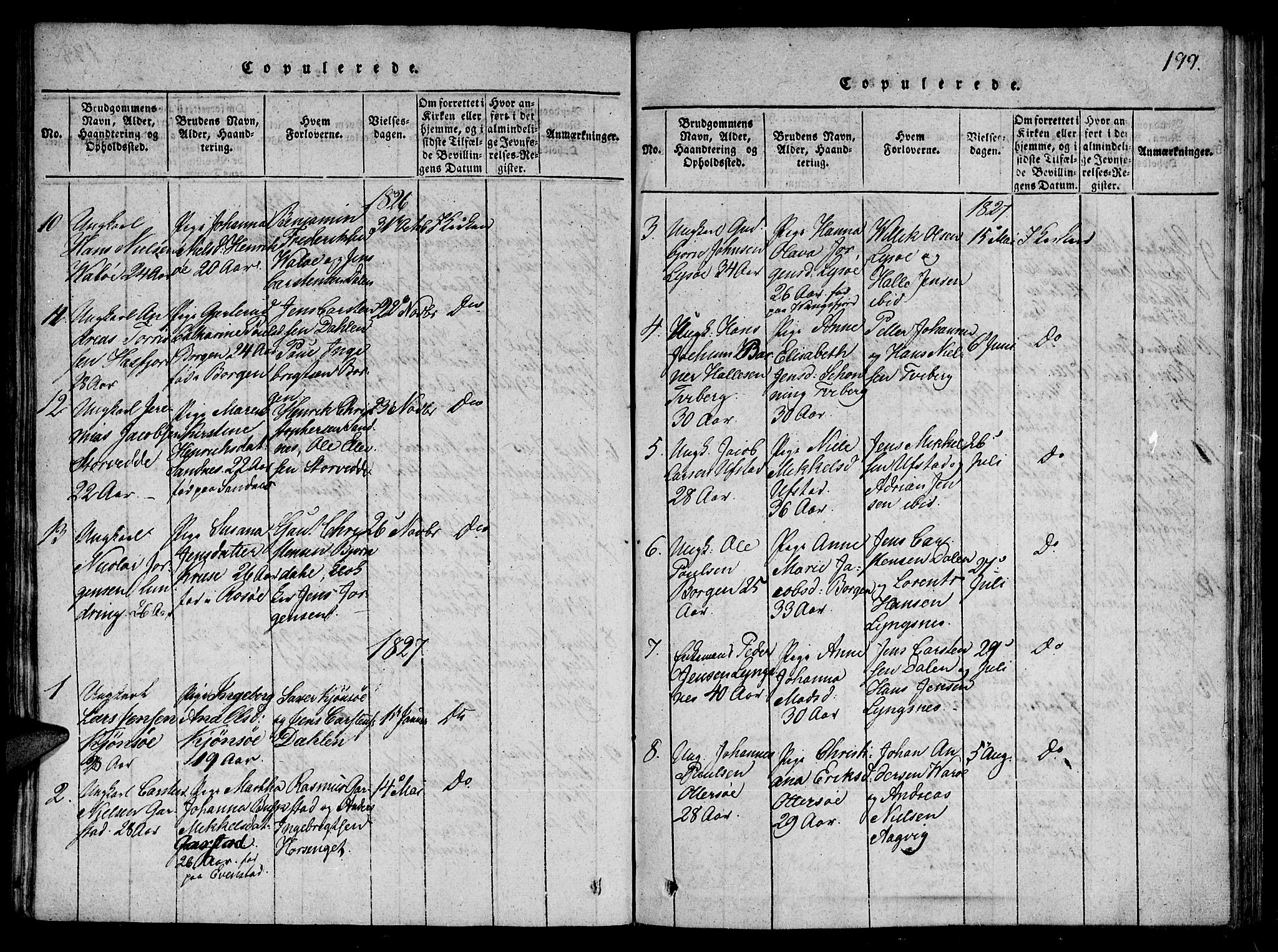 Ministerialprotokoller, klokkerbøker og fødselsregistre - Nord-Trøndelag, SAT/A-1458/784/L0667: Ministerialbok nr. 784A03 /1, 1816-1829, s. 199