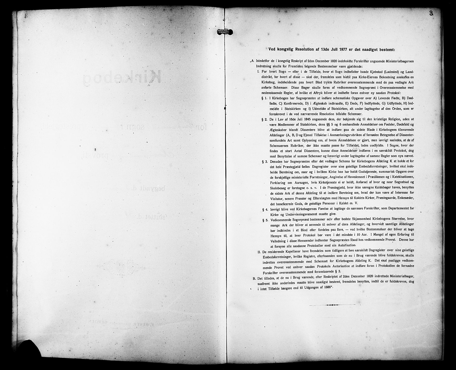 Haugesund sokneprestkontor, AV/SAST-A -101863/H/Ha/Hab/L0007: Klokkerbok nr. B 7, 1909-1920, s. 3