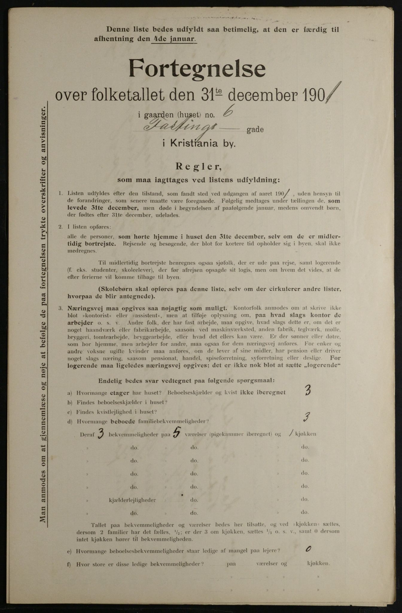 OBA, Kommunal folketelling 31.12.1901 for Kristiania kjøpstad, 1901, s. 3827