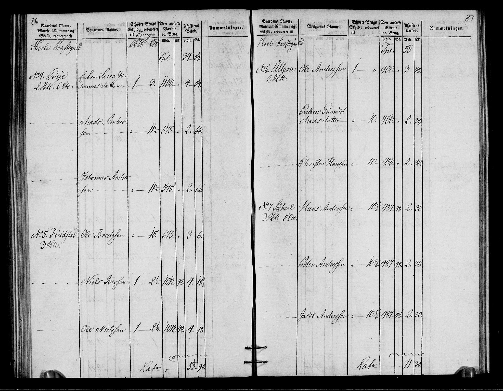 Rentekammeret inntil 1814, Realistisk ordnet avdeling, RA/EA-4070/N/Ne/Nea/L0049: Ringerike og Hallingdal fogderi. Oppebørselsregister for Ringerike, 1803-1804, s. 46