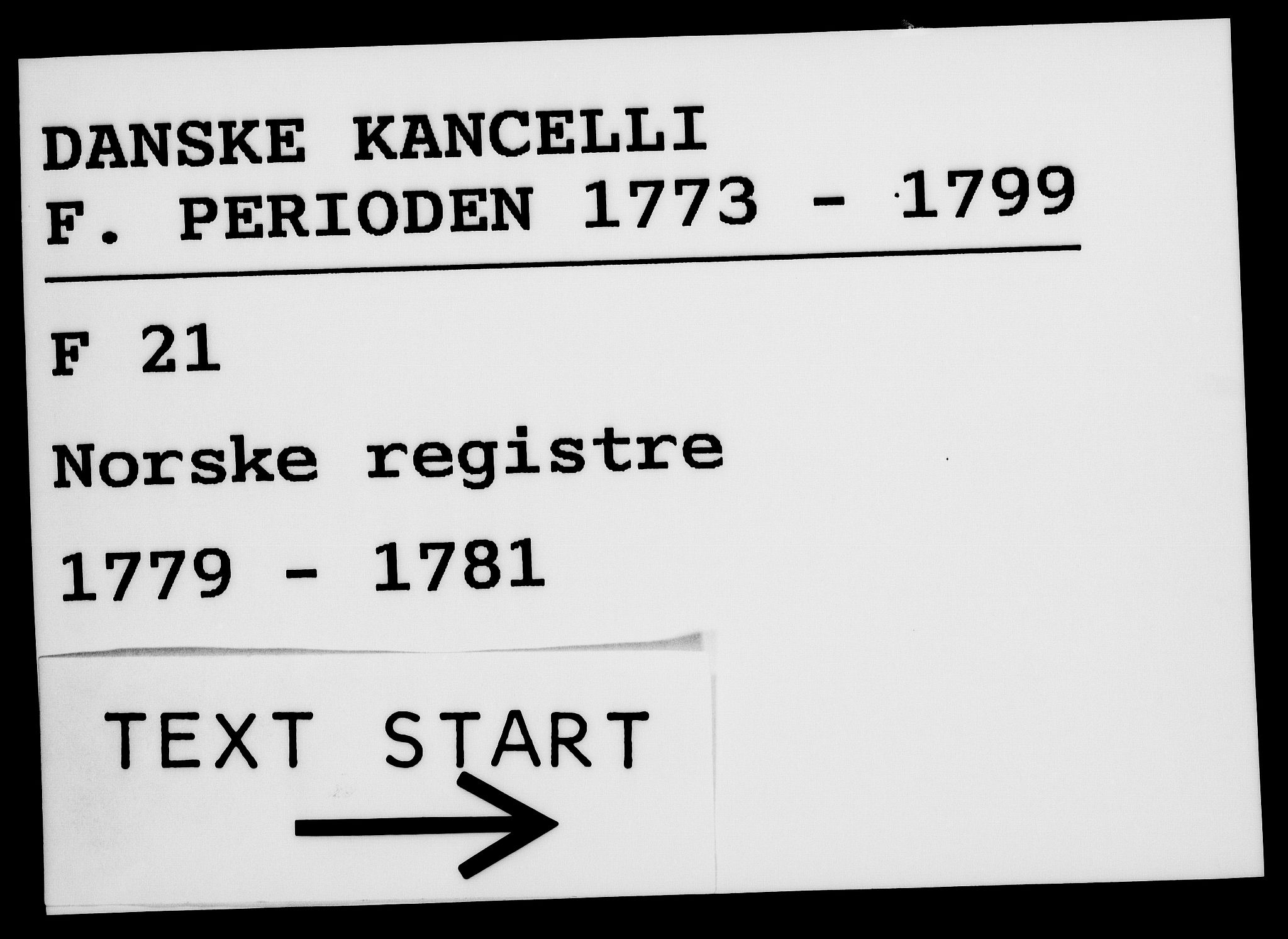 Danske Kanselli 1572-1799, RA/EA-3023/F/Fc/Fca/Fcaa/L0048: Norske registre, 1779-1781