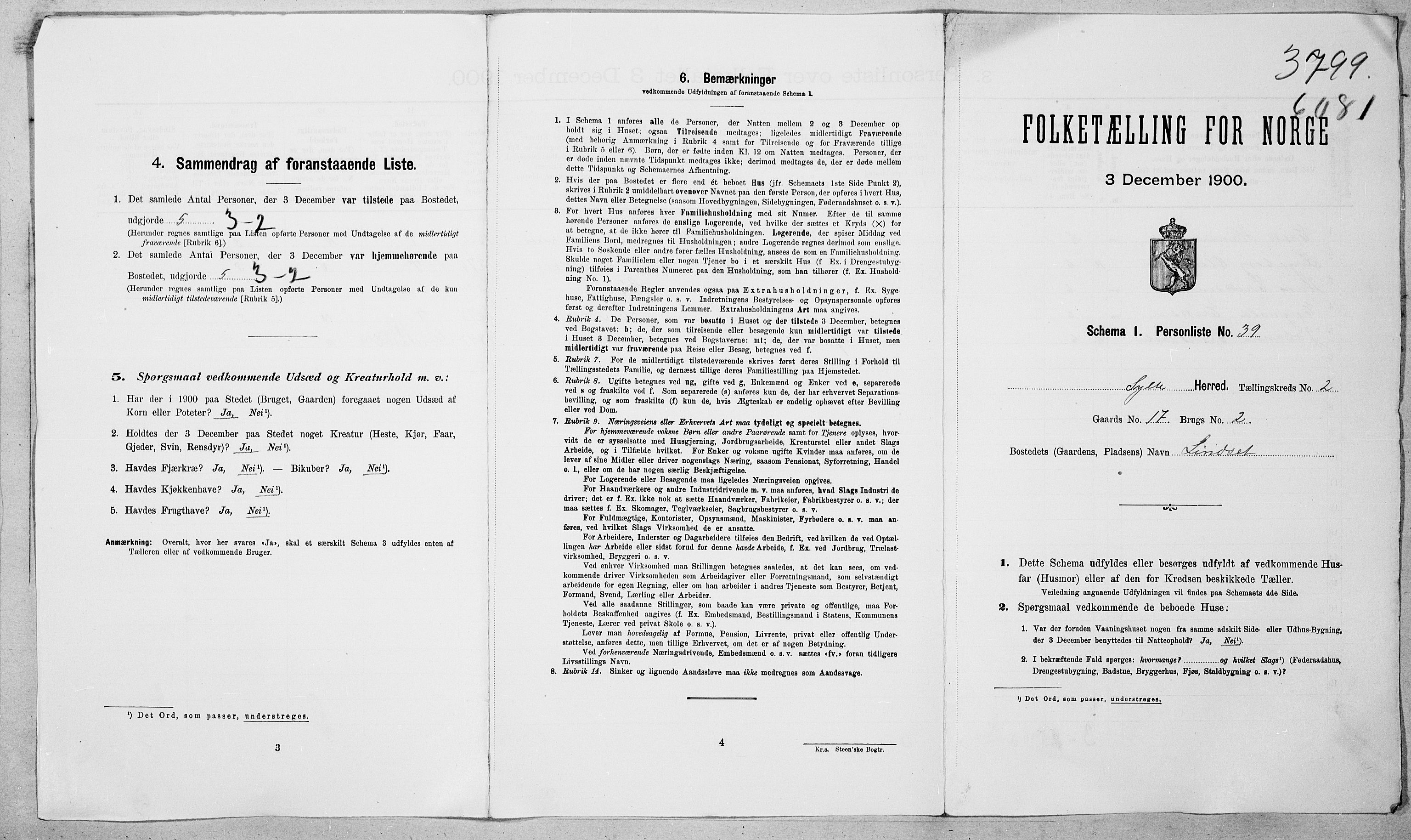 SAT, Folketelling 1900 for 1536 Sylte herred, 1900, s. 20