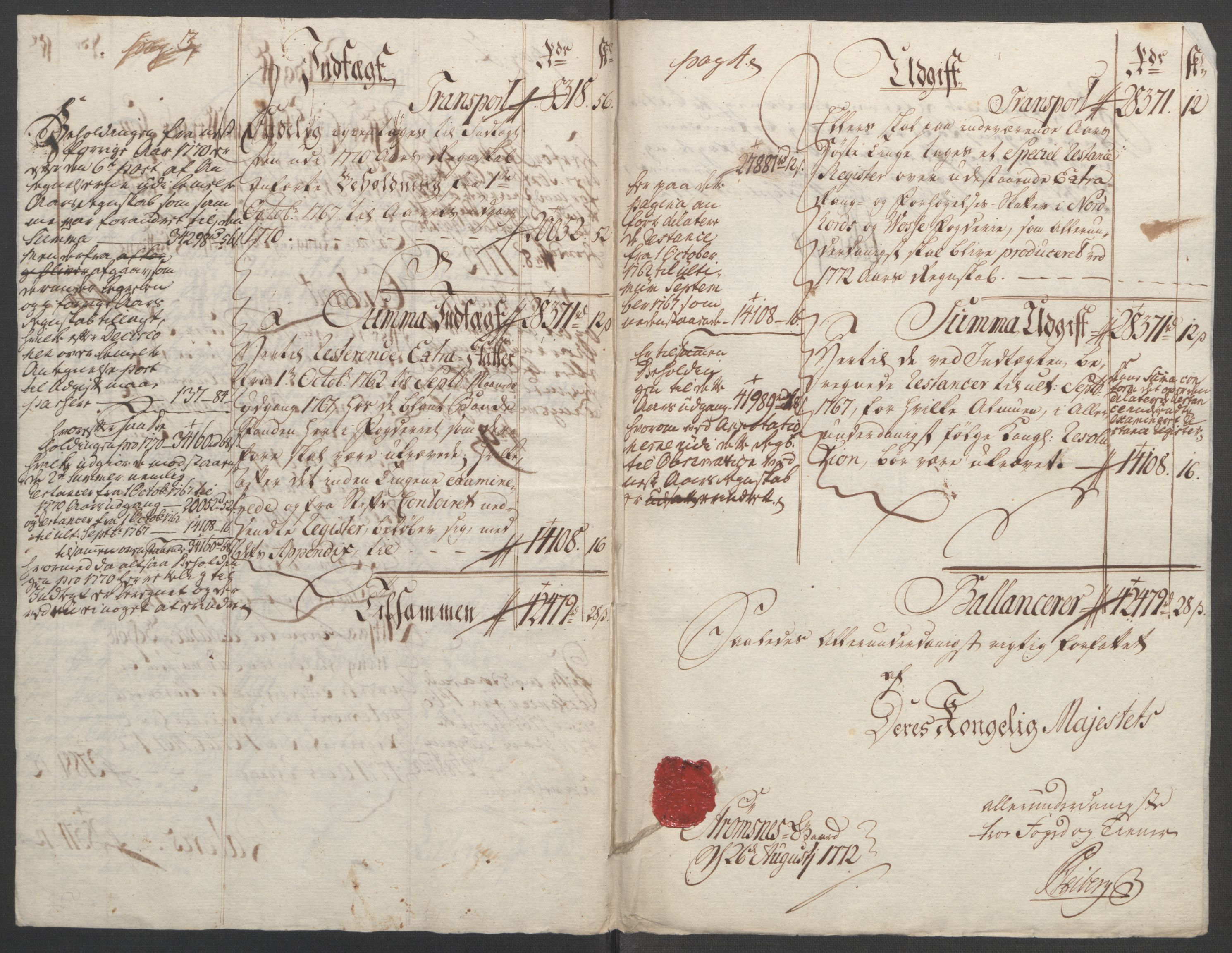 Rentekammeret inntil 1814, Reviderte regnskaper, Fogderegnskap, RA/EA-4092/R51/L3303: Ekstraskatten Nordhordland og Voss, 1762-1772, s. 584
