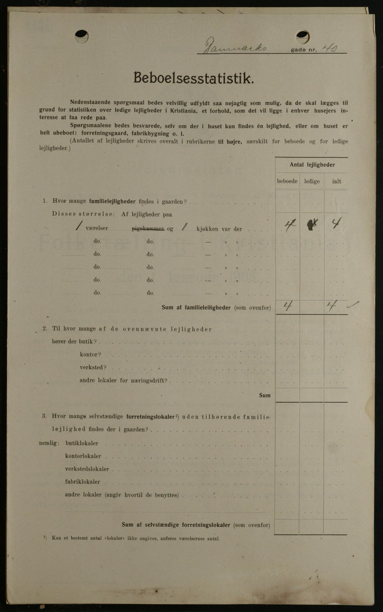 OBA, Kommunal folketelling 1.2.1908 for Kristiania kjøpstad, 1908, s. 13974