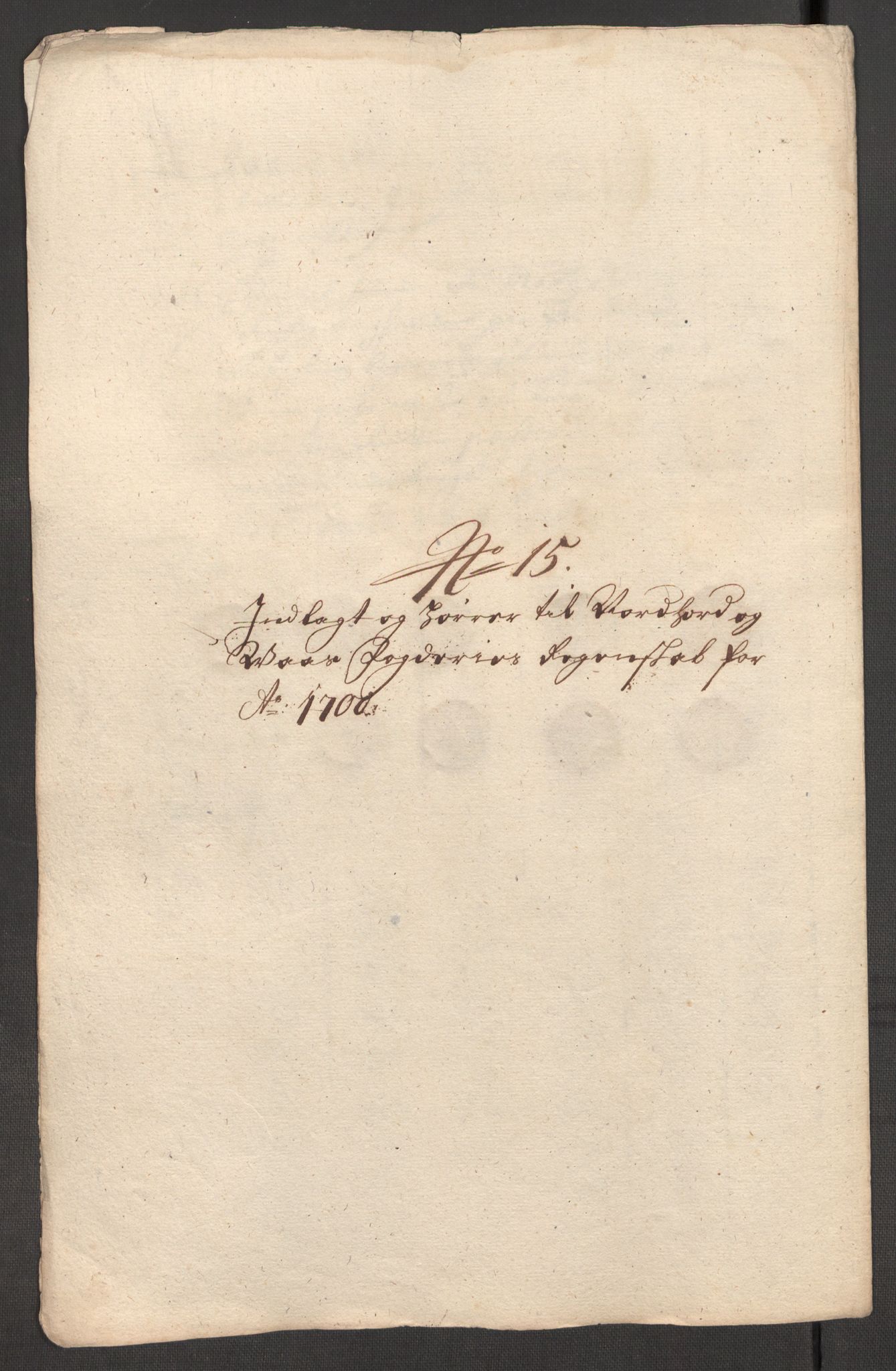 Rentekammeret inntil 1814, Reviderte regnskaper, Fogderegnskap, RA/EA-4092/R51/L3185: Fogderegnskap Nordhordland og Voss, 1700-1701, s. 181