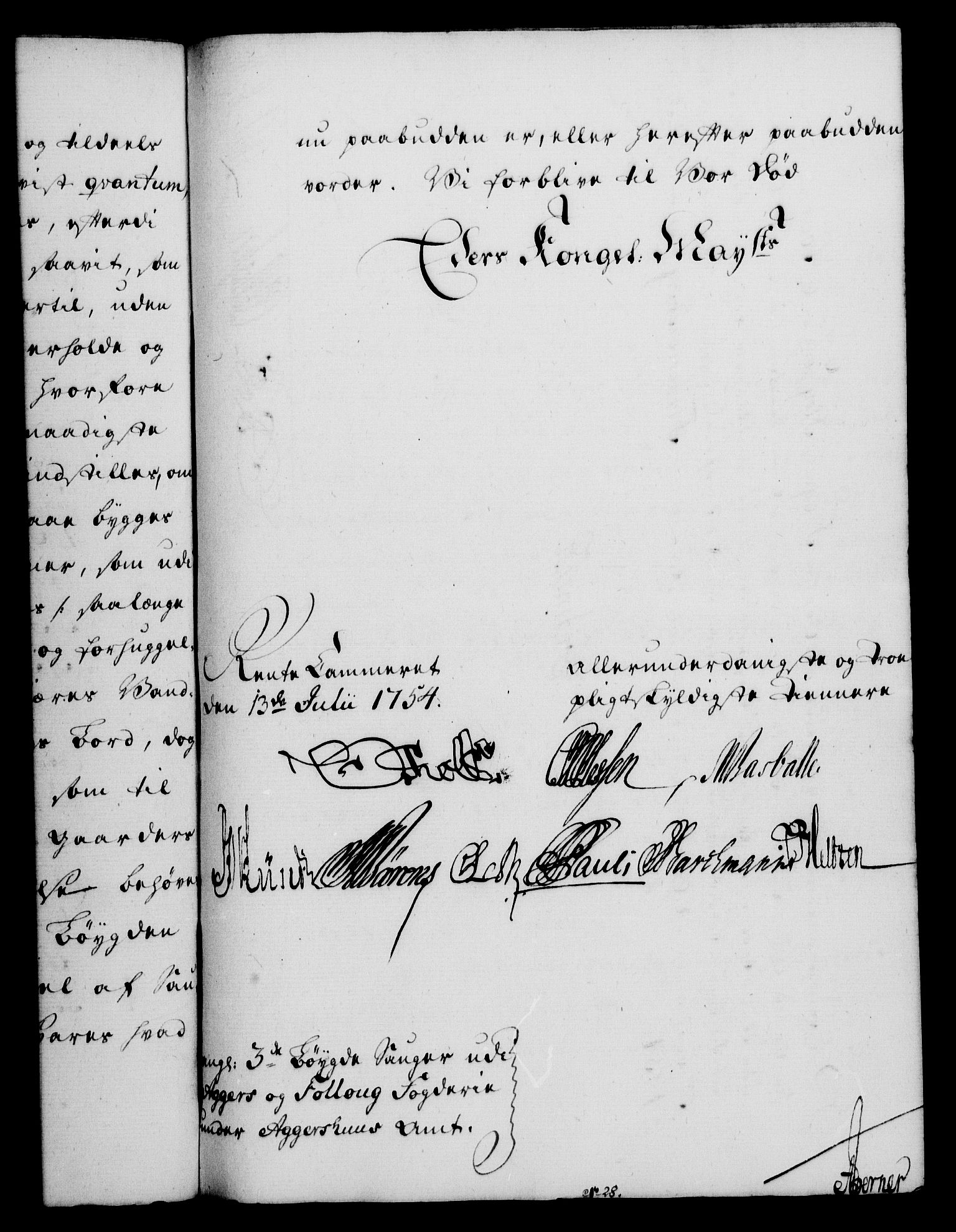 Rentekammeret, Kammerkanselliet, AV/RA-EA-3111/G/Gf/Gfa/L0036: Norsk relasjons- og resolusjonsprotokoll (merket RK 52.36), 1754, s. 528