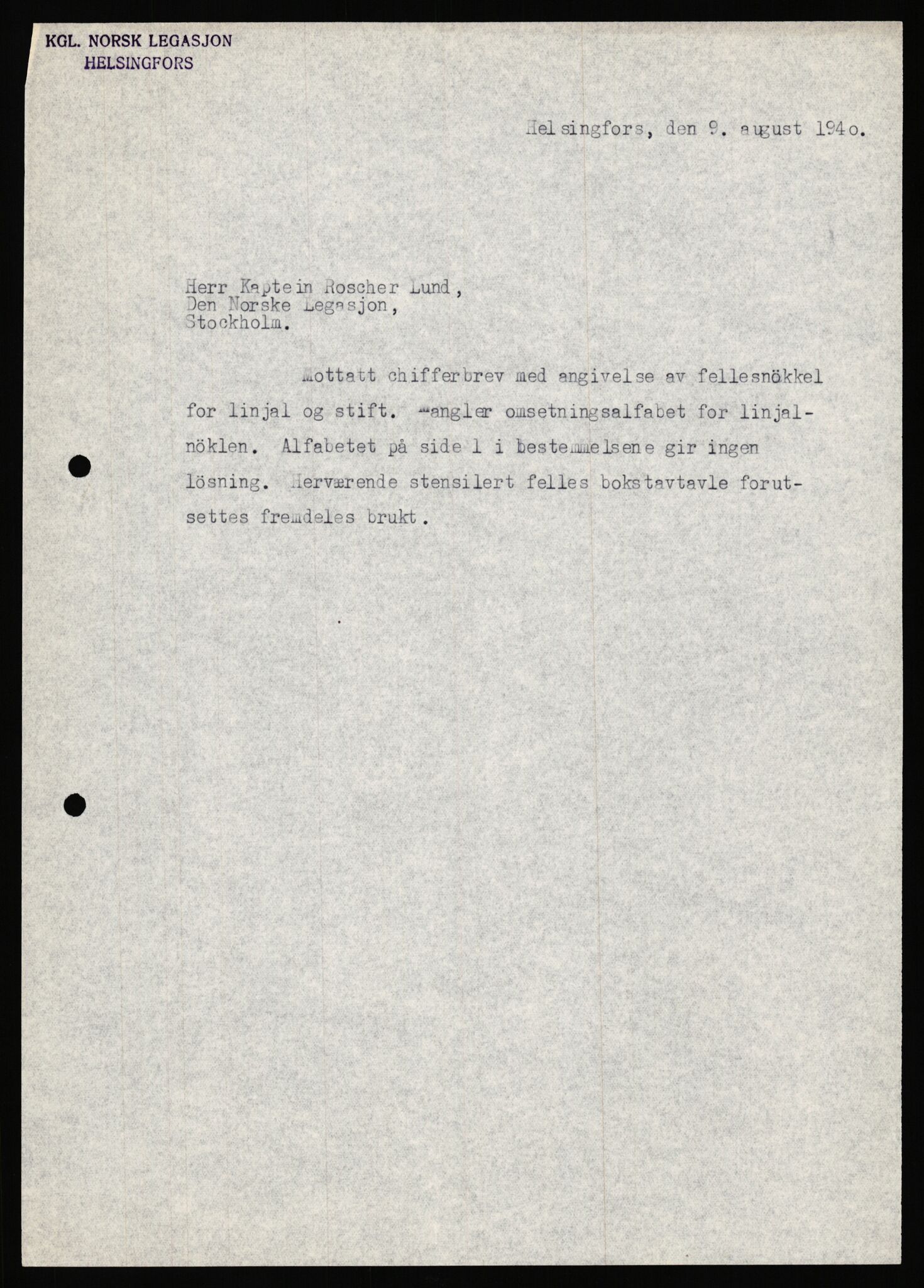 Forsvaret, Forsvarets krigshistoriske avdeling, AV/RA-RAFA-2017/Y/Ya/L0006: II-C-11-11,2 - Utenriksdepartementet.  Legasjonen i Helsingfors., 1940-1946, s. 203