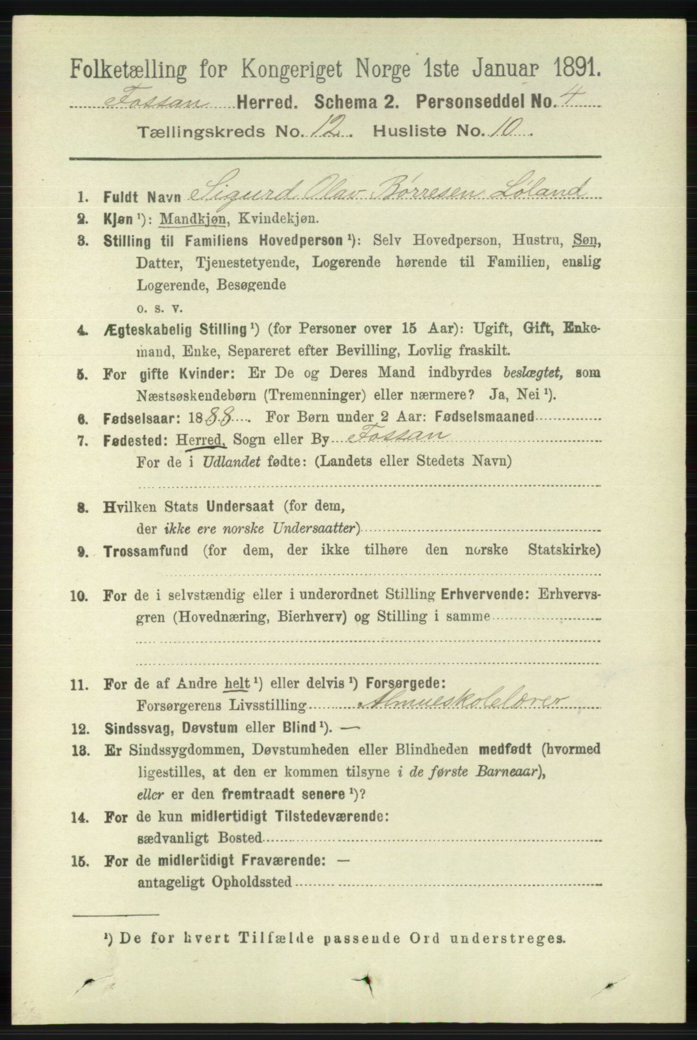 RA, Folketelling 1891 for 1129 Forsand herred, 1891, s. 2011