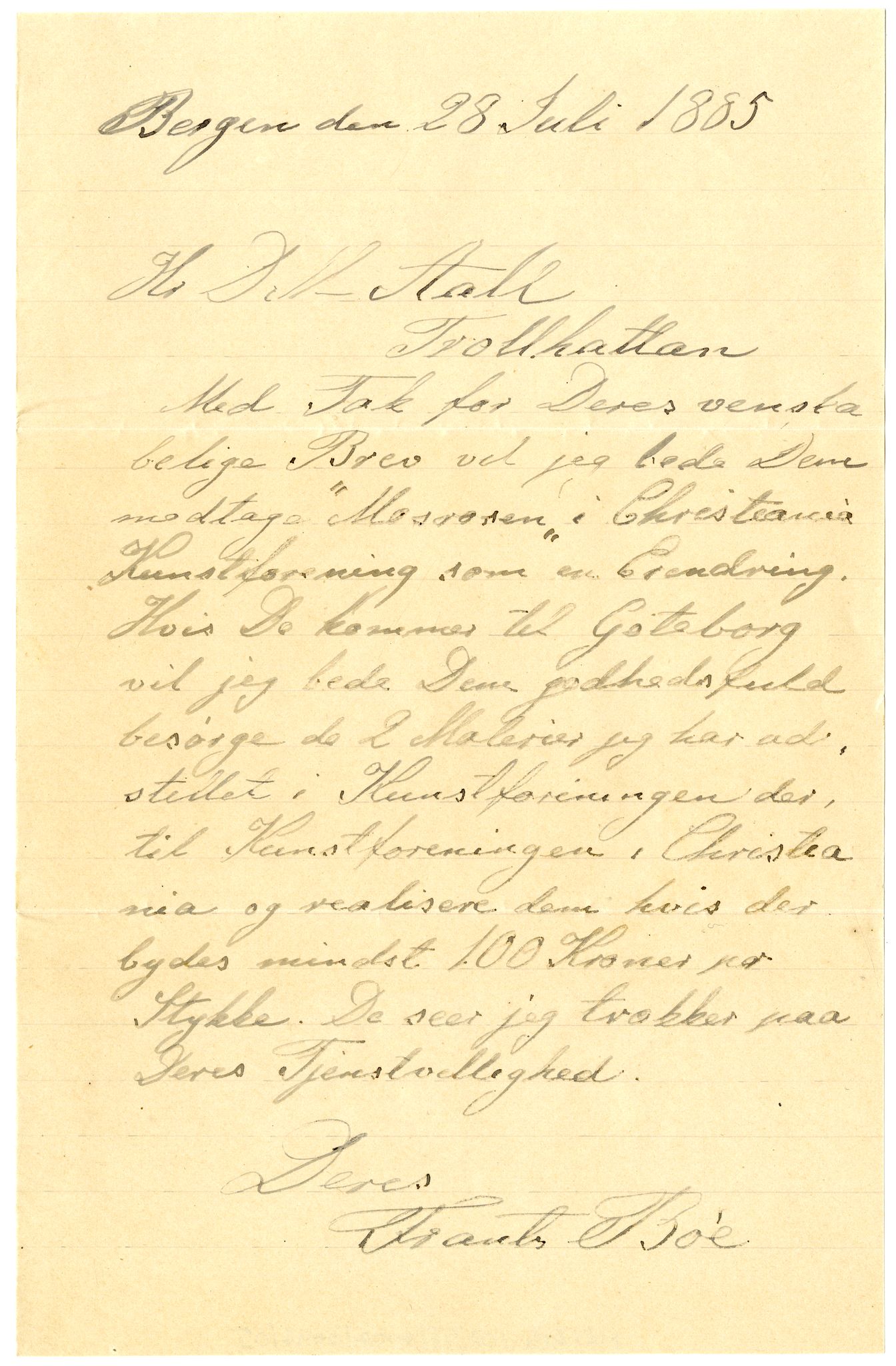 Diderik Maria Aalls brevsamling, NF/Ark-1023/F/L0002: D.M. Aalls brevsamling. B - C, 1799-1889, s. 241