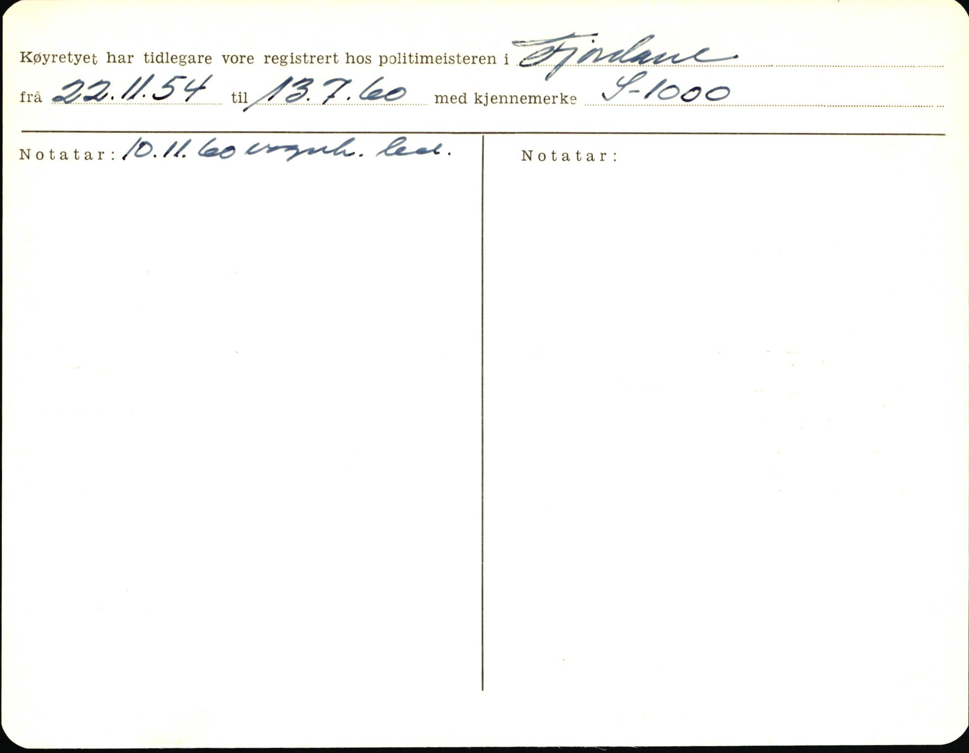 Statens vegvesen, Sogn og Fjordane vegkontor, AV/SAB-A-5301/4/F/L0006: Registerkort utmeldte Fjordane S8300-9500, 1930-1961, s. 119