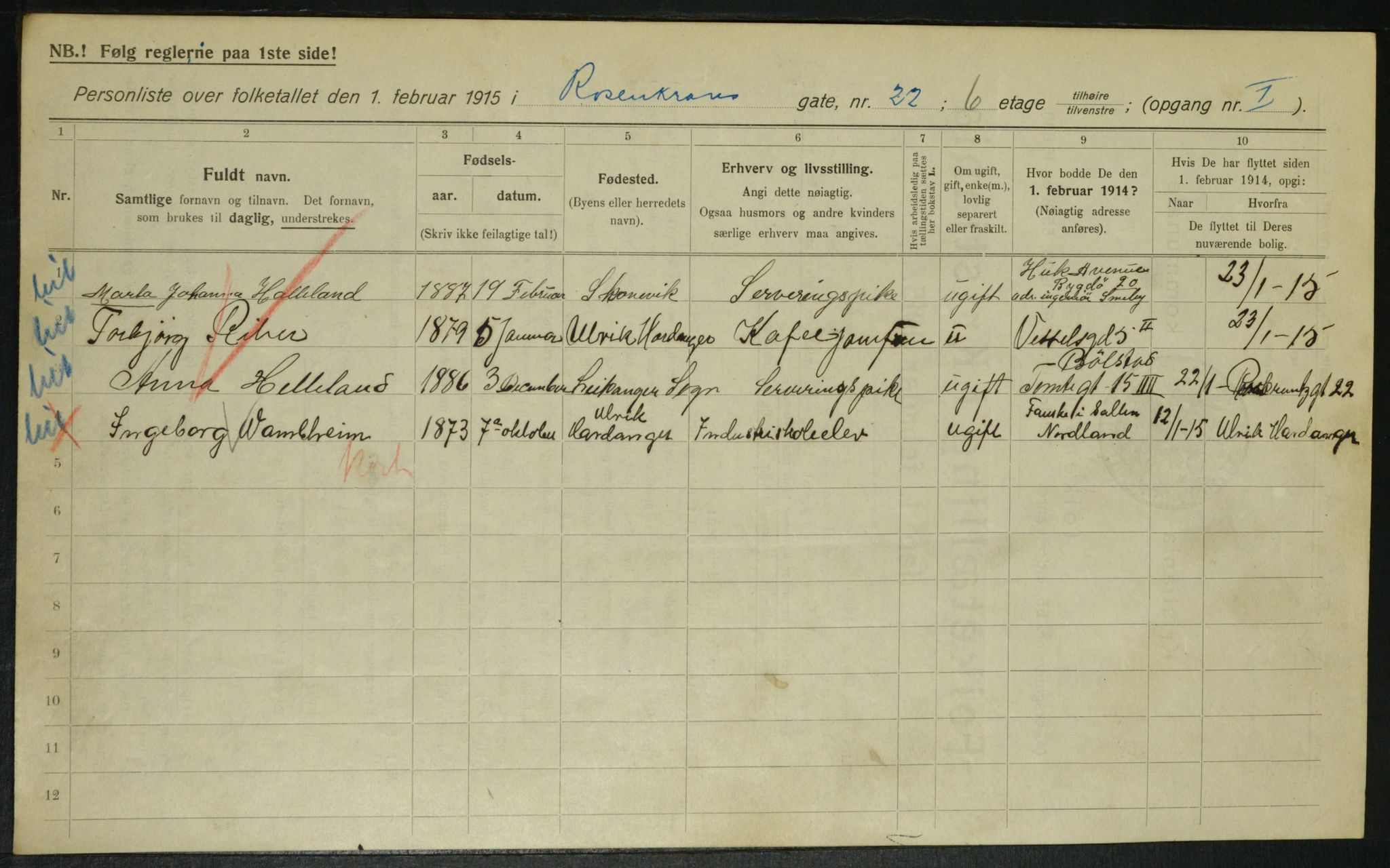 OBA, Kommunal folketelling 1.2.1915 for Kristiania, 1915, s. 83702