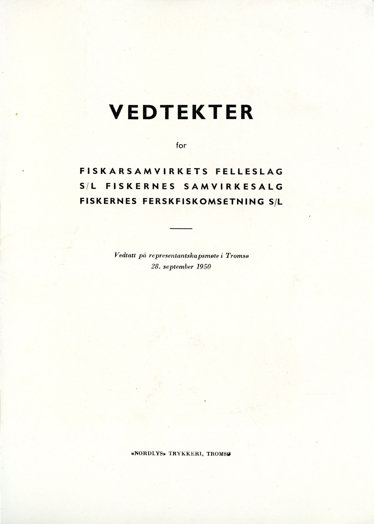 Vardø Fiskersamvirkelag, VAMU/A-0037/D/Da/L0008: Korrespondanse Tr-År, 1947-1950