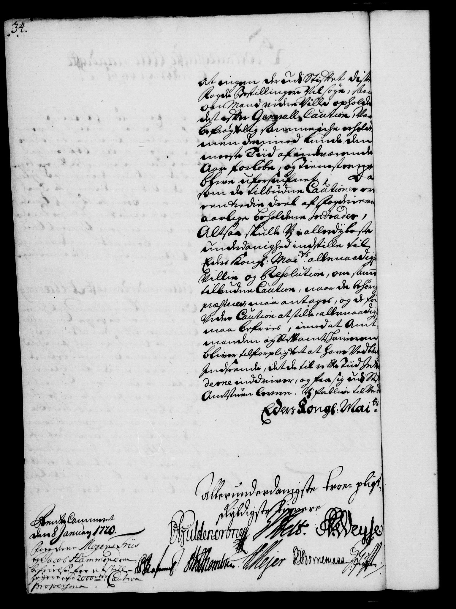 Rentekammeret, Kammerkanselliet, RA/EA-3111/G/Gf/Gfa/L0002: Norsk relasjons- og resolusjonsprotokoll (merket RK 52.2), 1720, s. 33