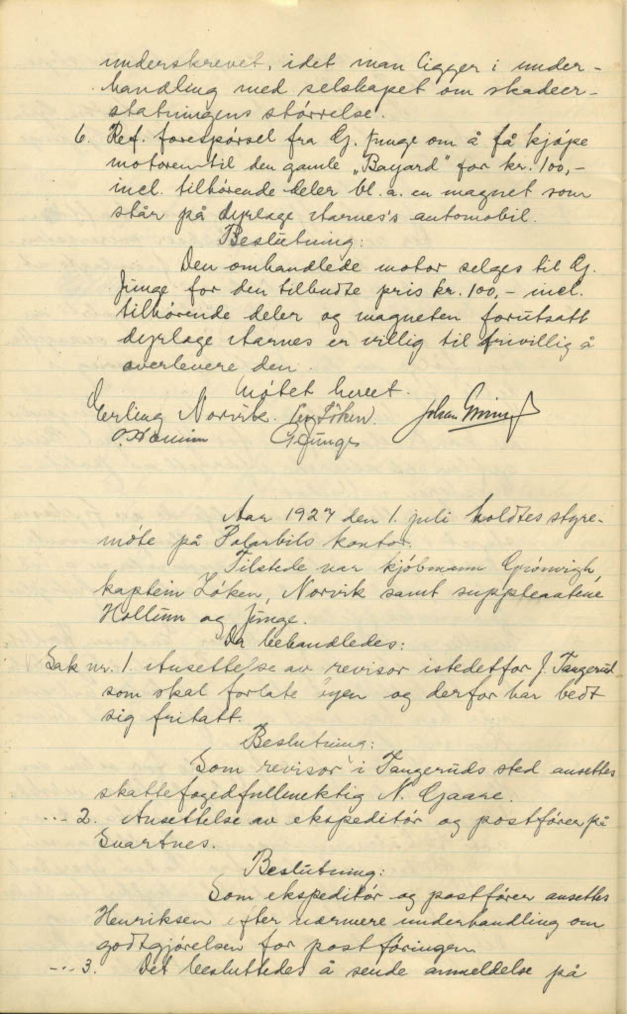  Polarbil AS, FMFB/A-1033/A/Aa/L0002: Forhandlingsprotokoll, 1926-1935, s. 24