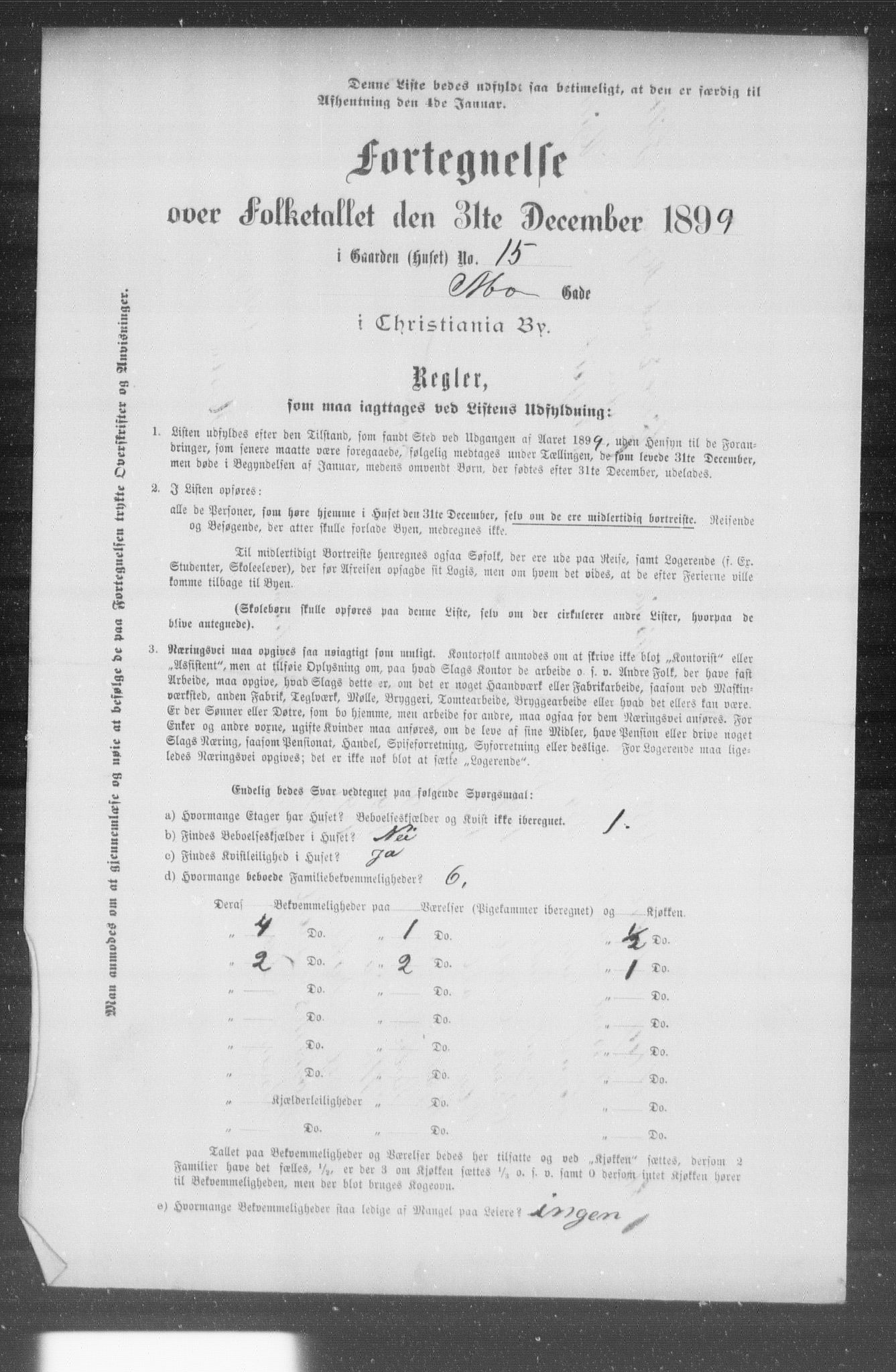 OBA, Kommunal folketelling 31.12.1899 for Kristiania kjøpstad, 1899, s. 8522