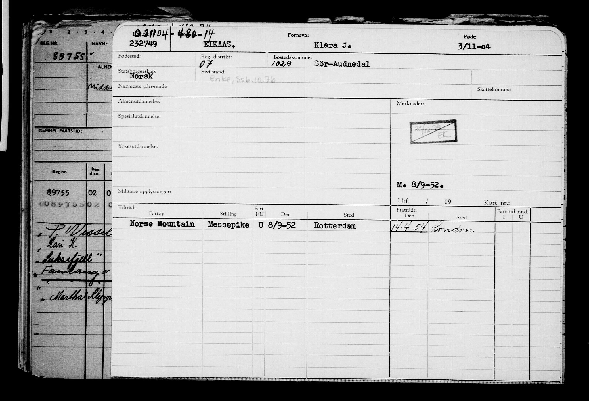 Direktoratet for sjømenn, AV/RA-S-3545/G/Gb/L0056: Hovedkort, 1904, s. 355