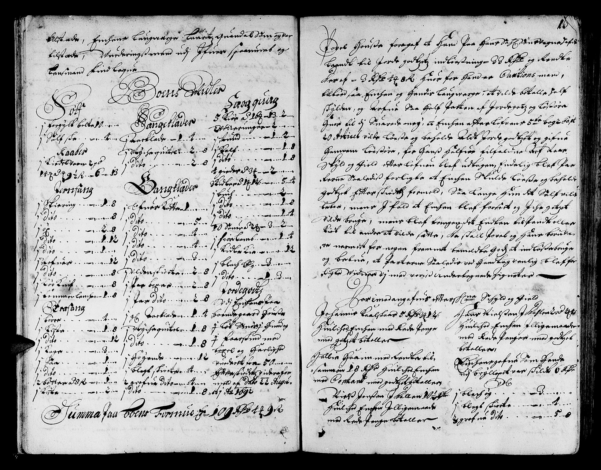 Hardanger og Voss sorenskriveri, AV/SAB-A-2501/4/4A/4Ac/L0001: Skifterettsprotokoll for sorenskriveriet, 1695-1707, s. 12b-13a