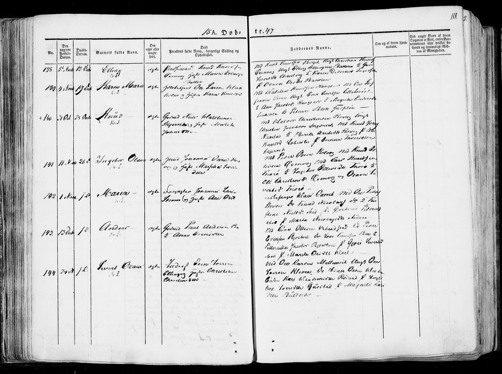 Ministerialprotokoller, klokkerbøker og fødselsregistre - Møre og Romsdal, AV/SAT-A-1454/568/L0803: Ministerialbok nr. 568A10, 1830-1853, s. 118