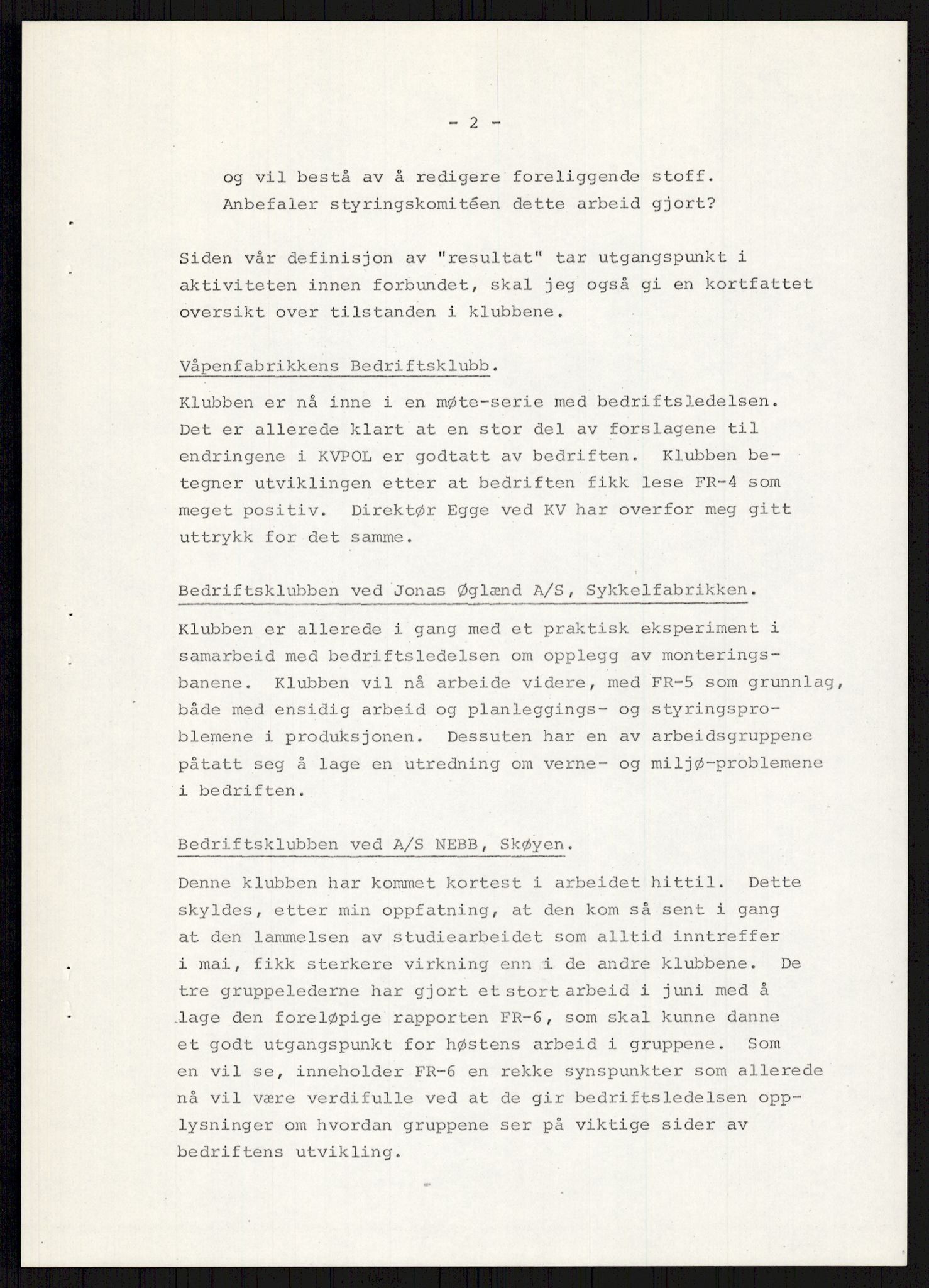 Nygaard, Kristen, AV/RA-PA-1398/F/Fi/L0009: Fagbevegelse, demokrati, Jern- og Metallprosjektet, 1970-2002, s. 589